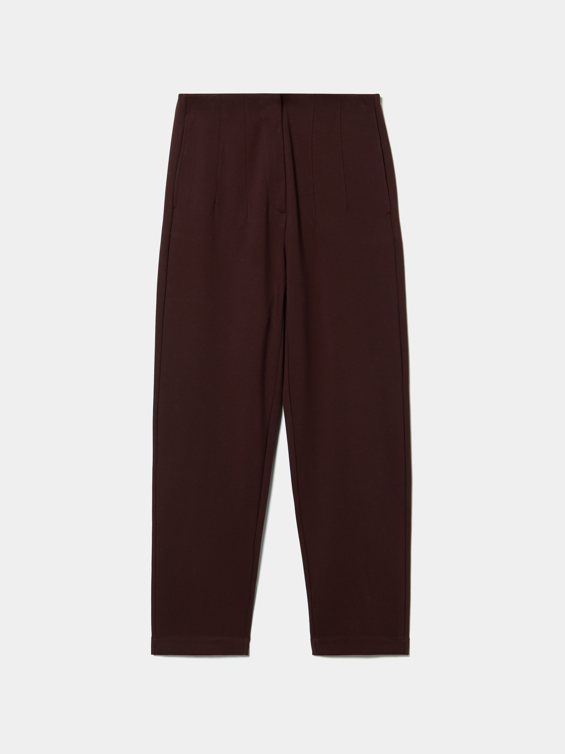 Calça de malha com pinças