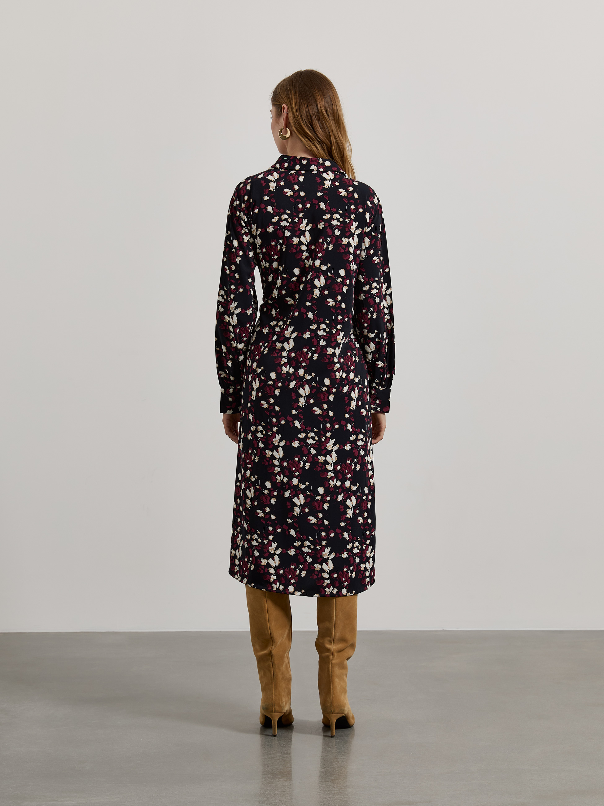 Printed midi dress