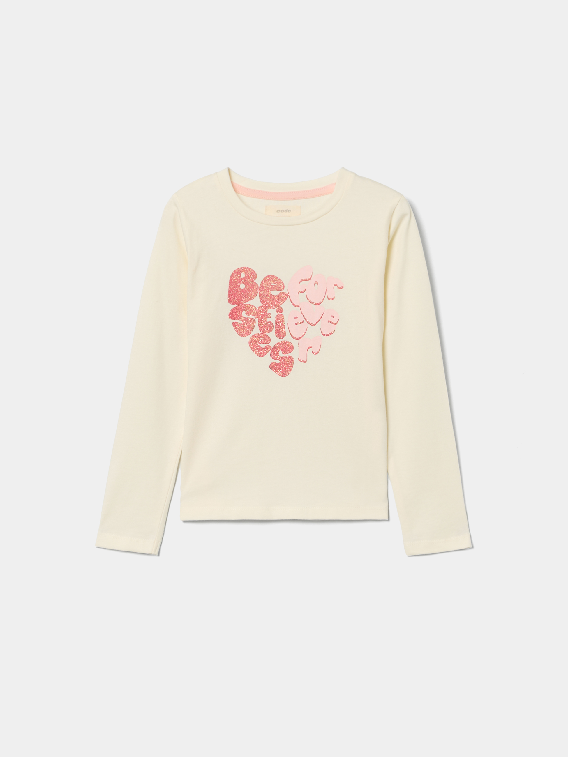 Camisola estampada com brilho