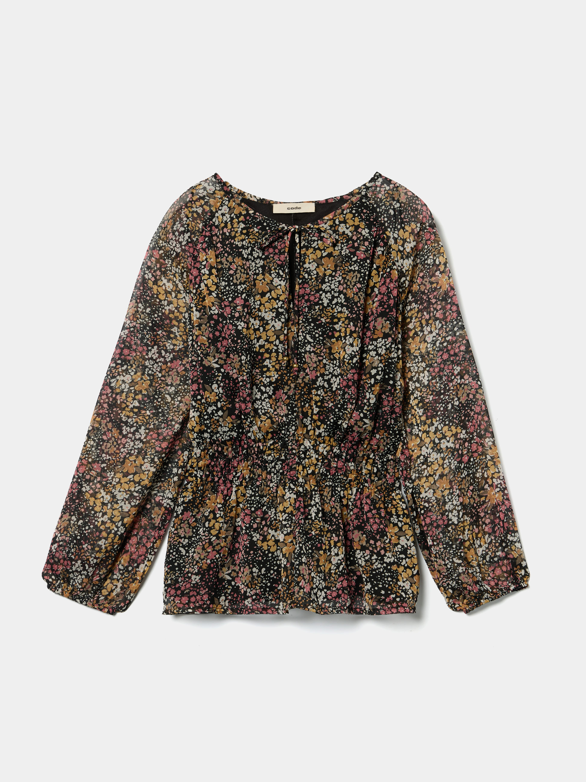 Blusa com estampado floral