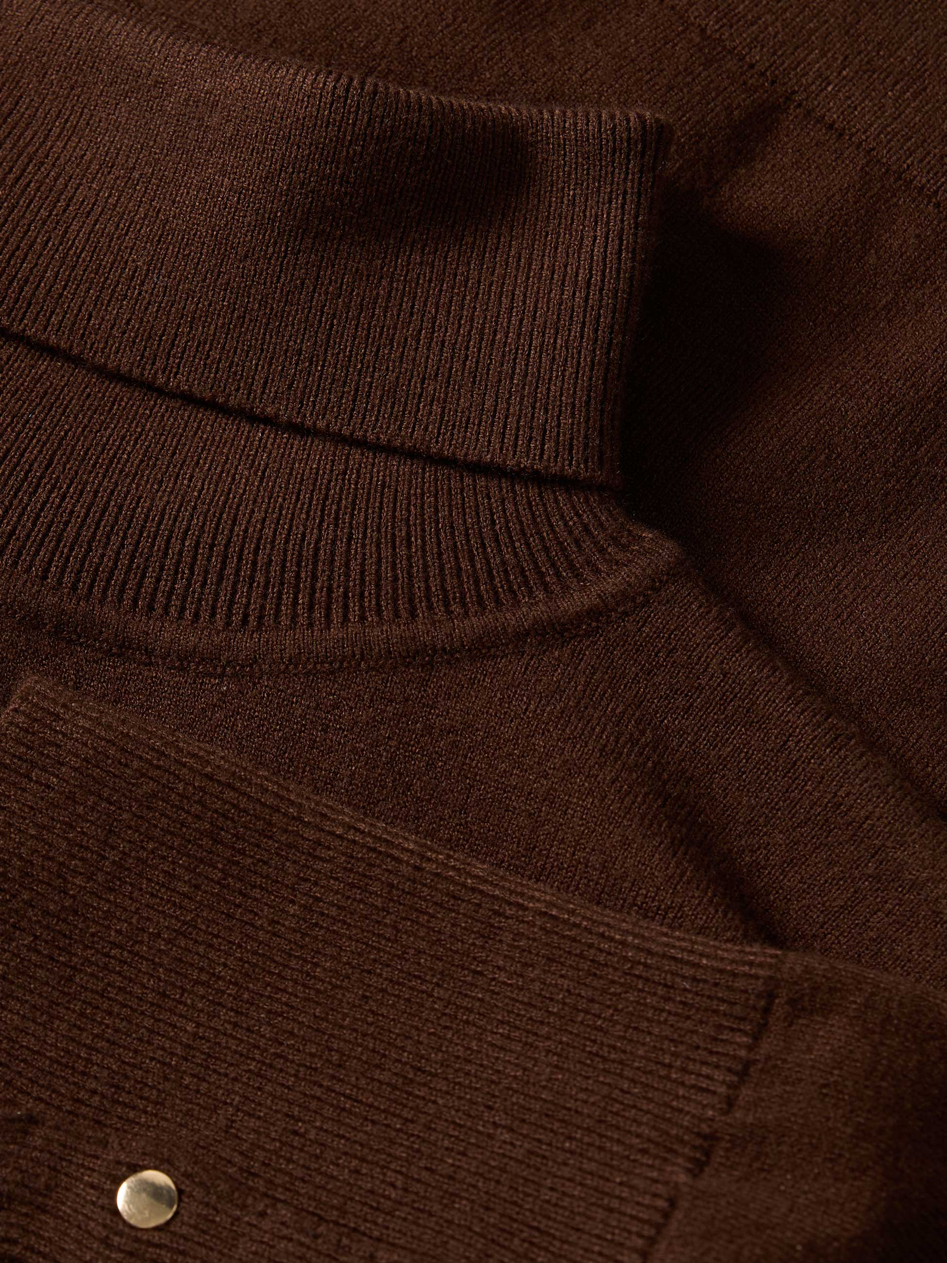 Camisola de malha de gola alta