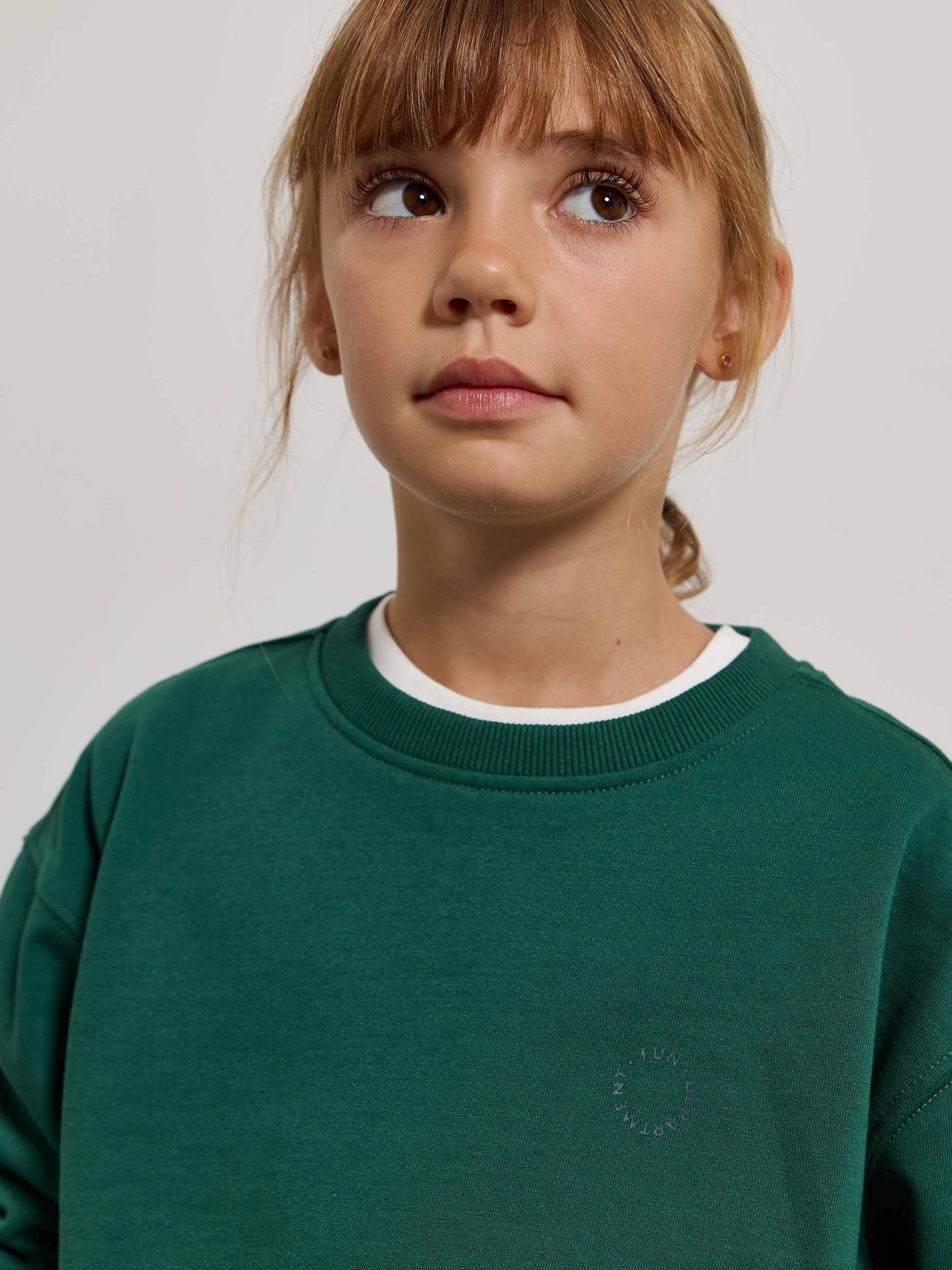 Sweatshirt com detalhe estampado