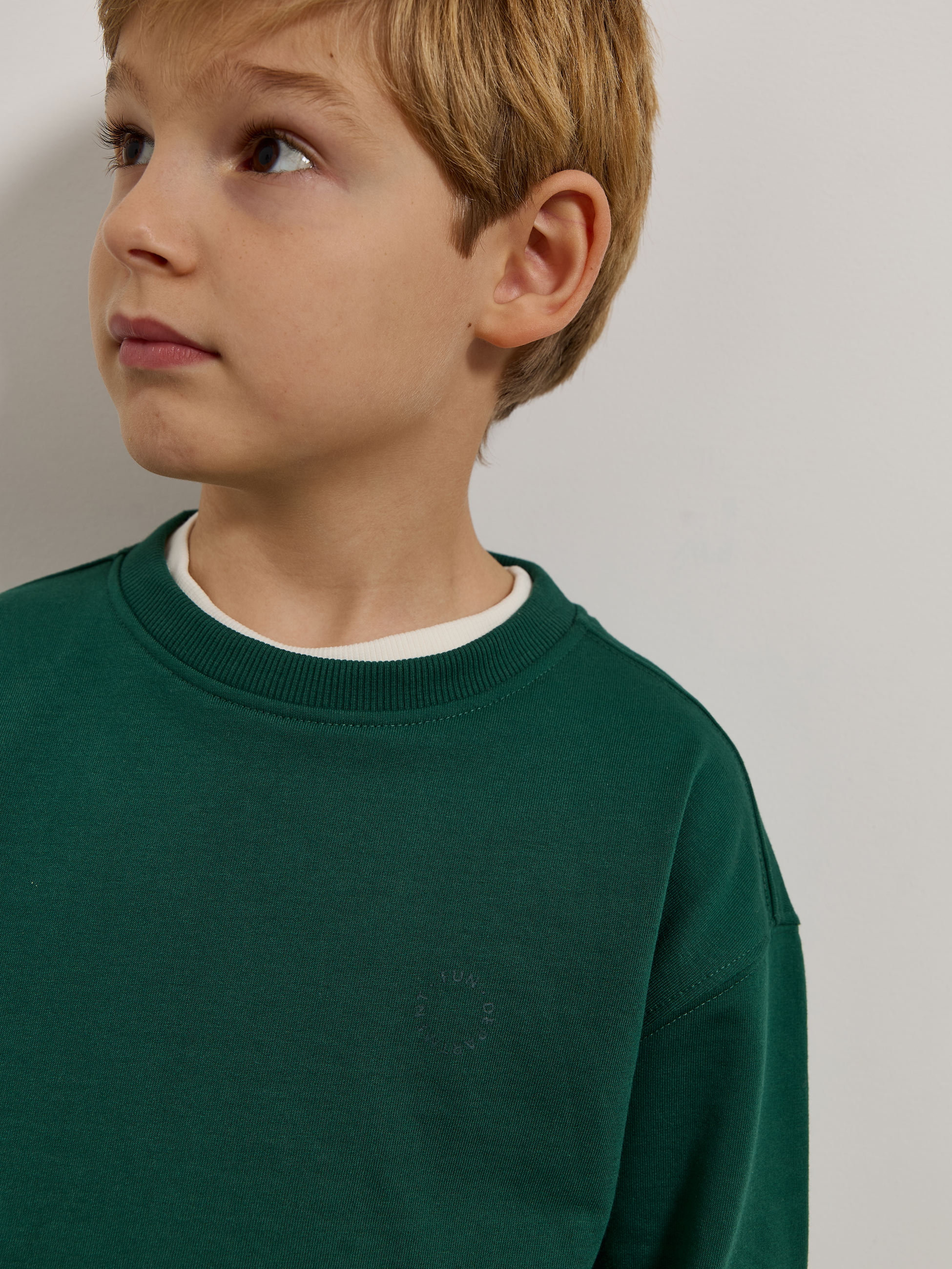 Sweatshirt com detalhe estampado
