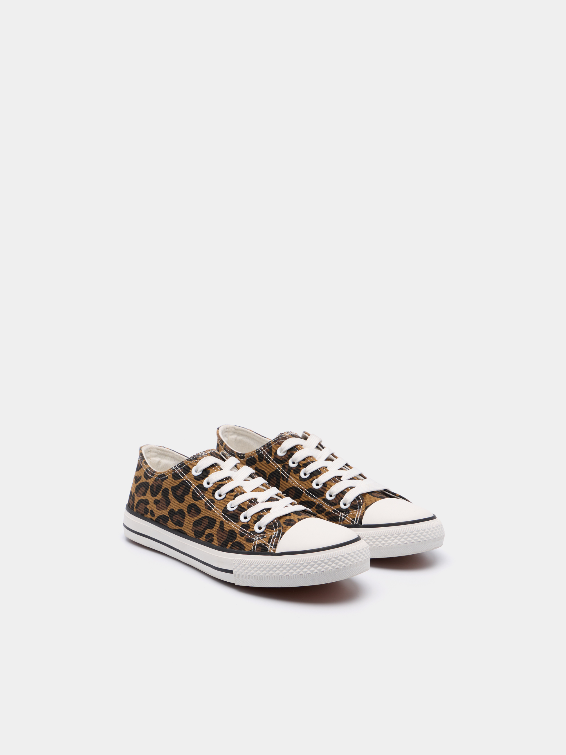 Sapatilhas com estampado animal print