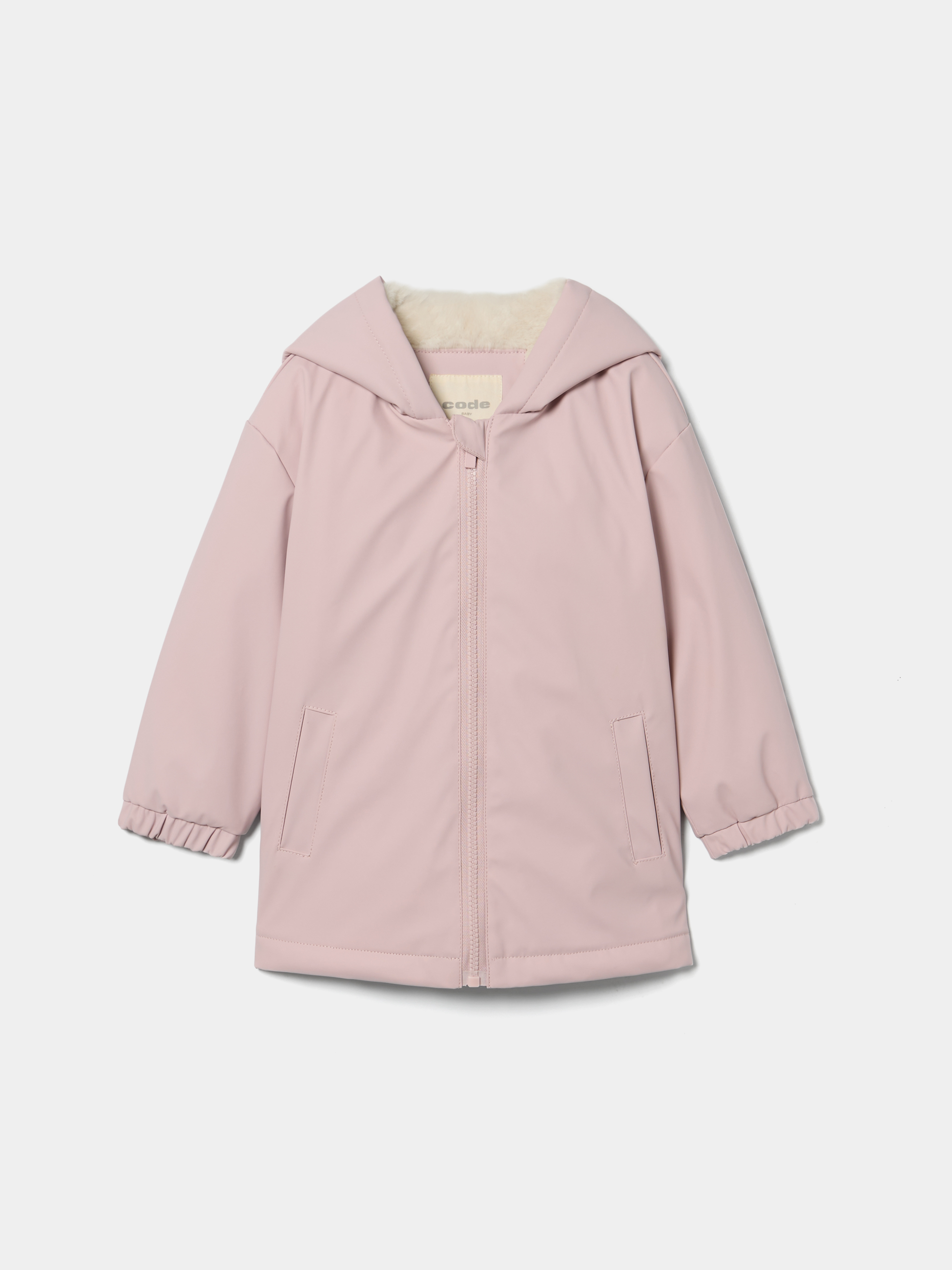 Parka com carapuço e pelo