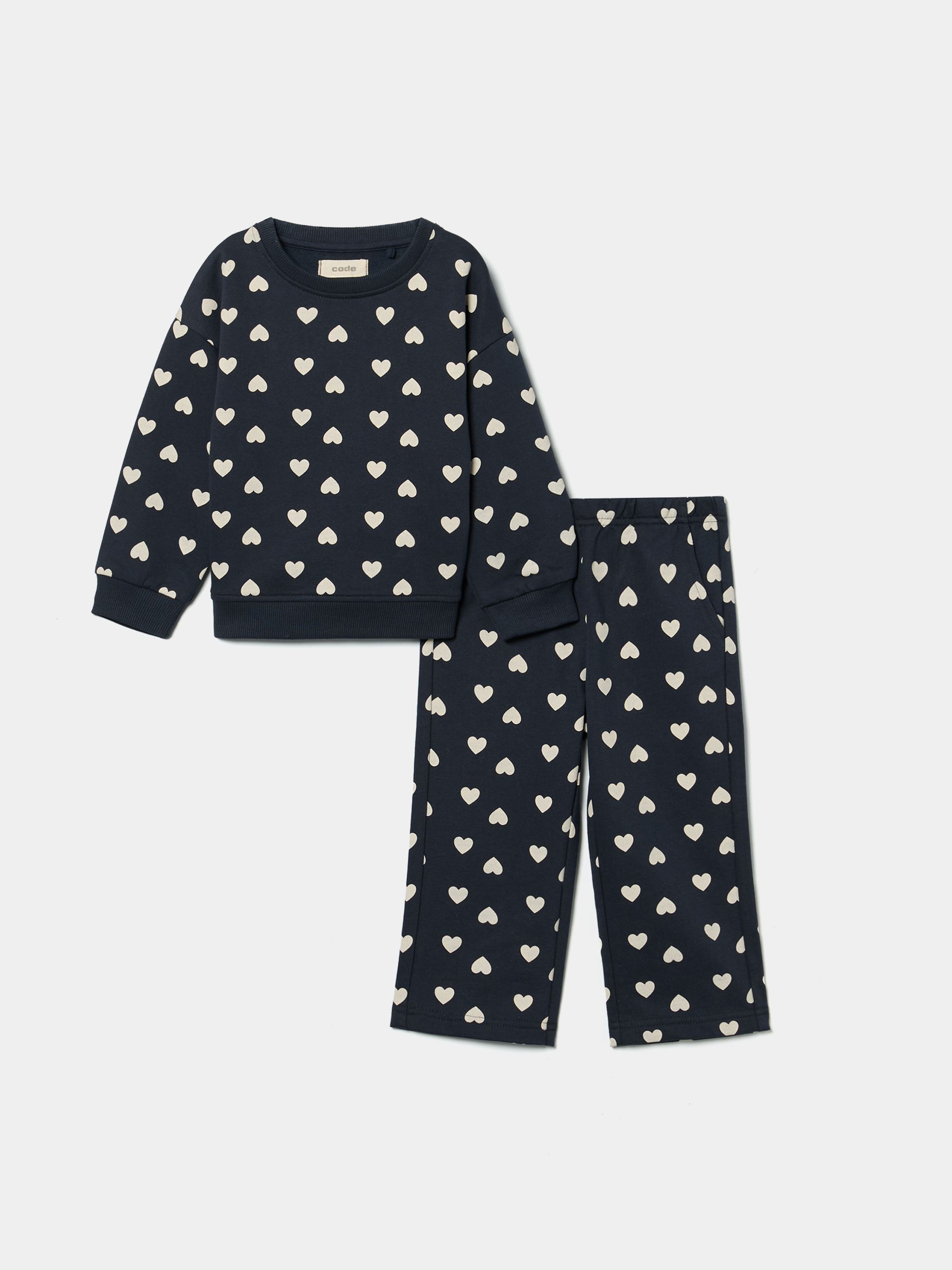Conjunto de fato de treino estampado