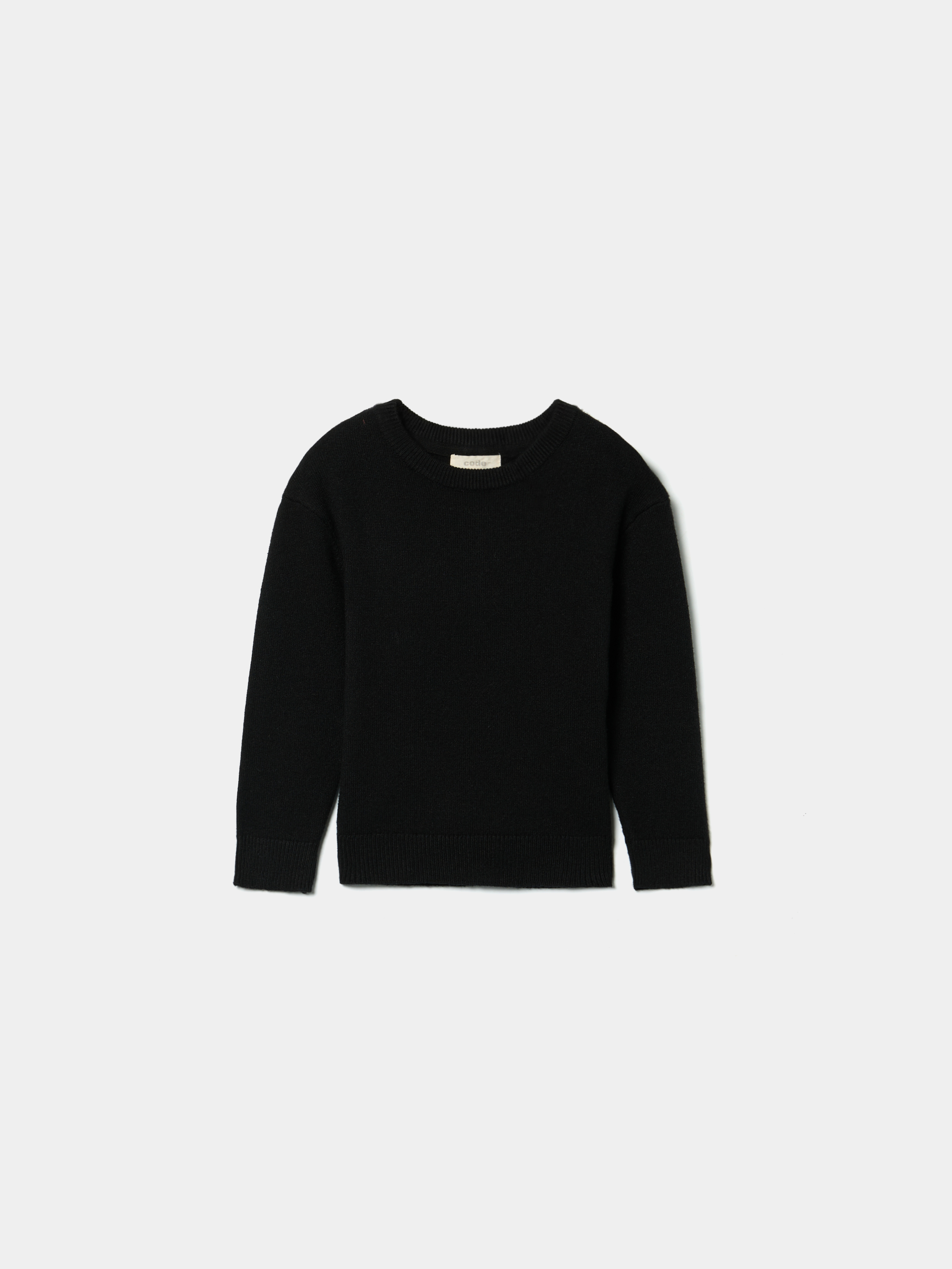 Camisola de malha com decote redondo