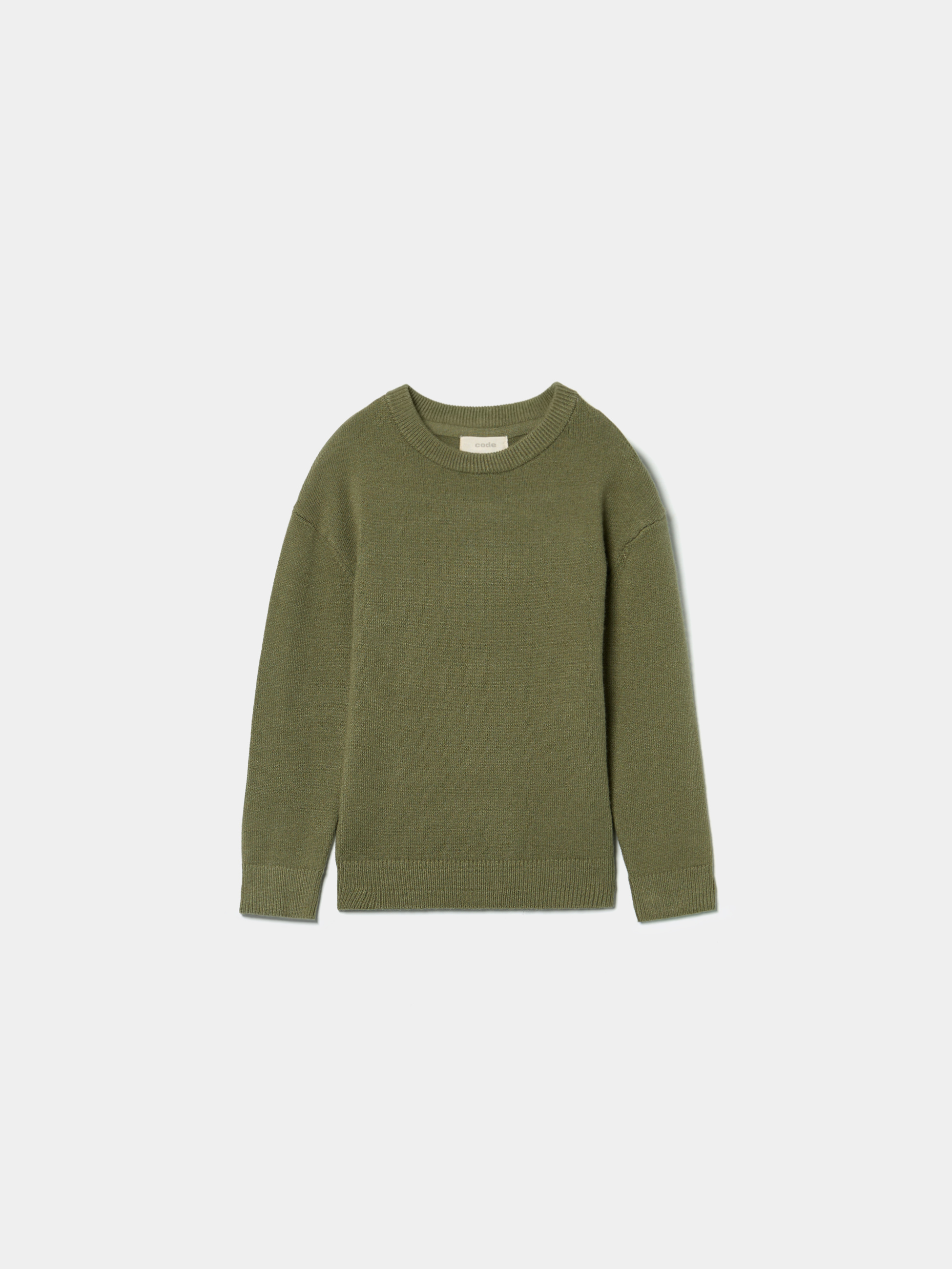 Camisola de malha com decote redondo