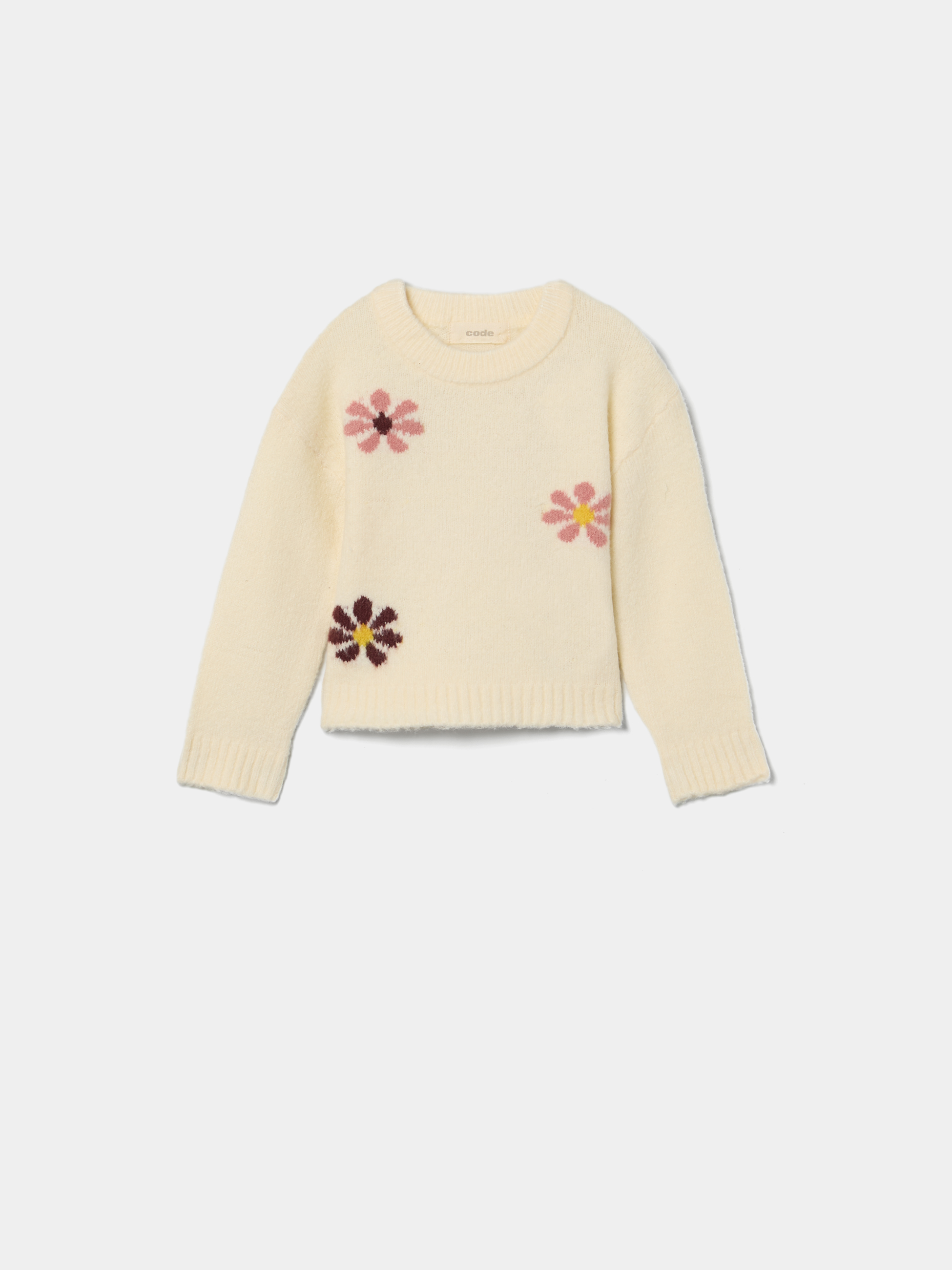 Camisola de malha com flores