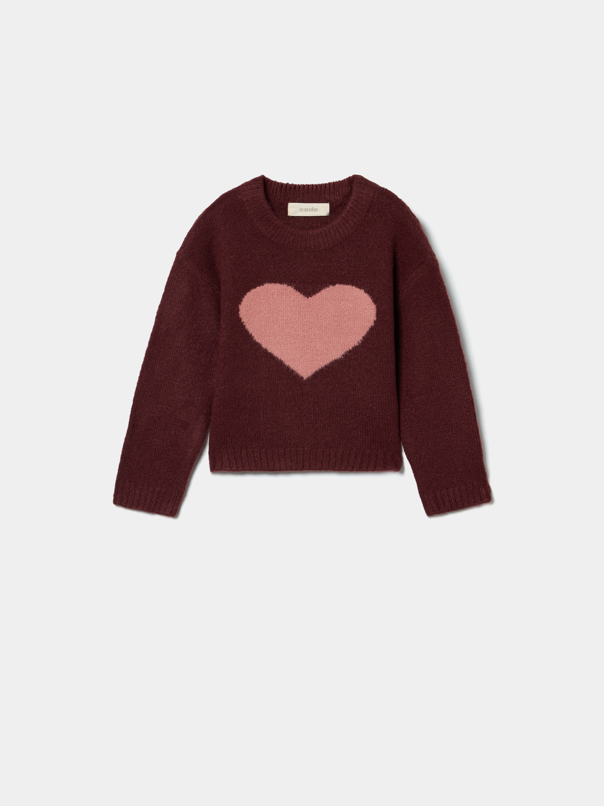 Camisola de malha com coração