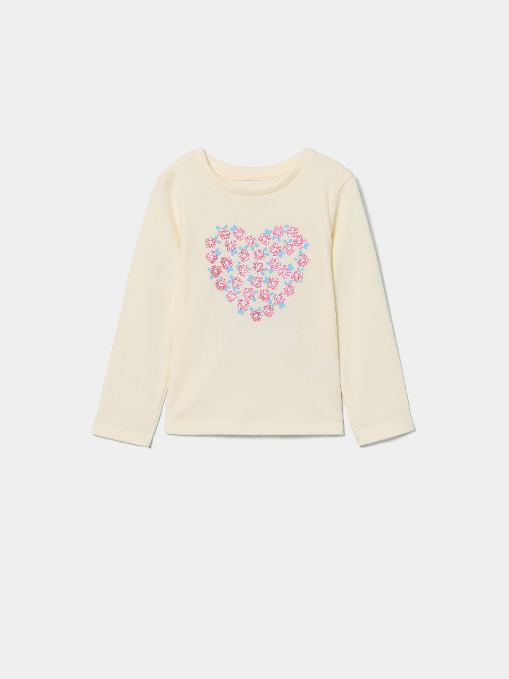 Camisola estampada com brilho