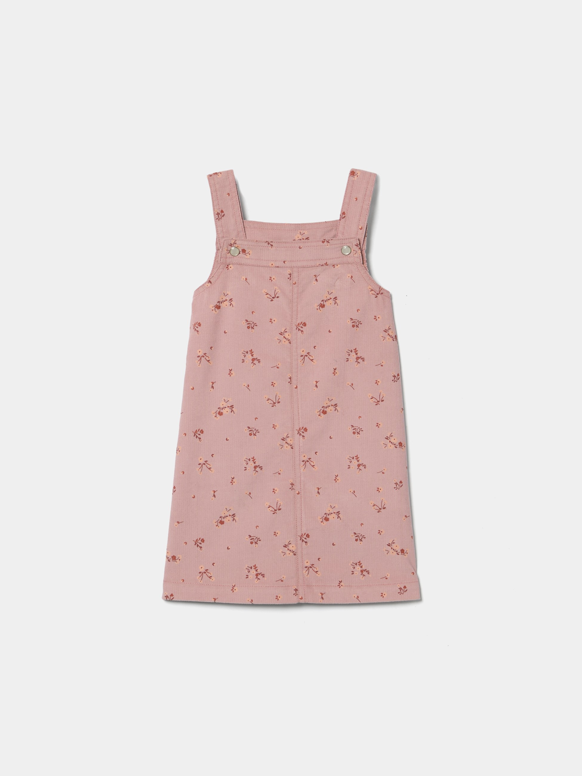 Vestido de bombazine com estampado floral