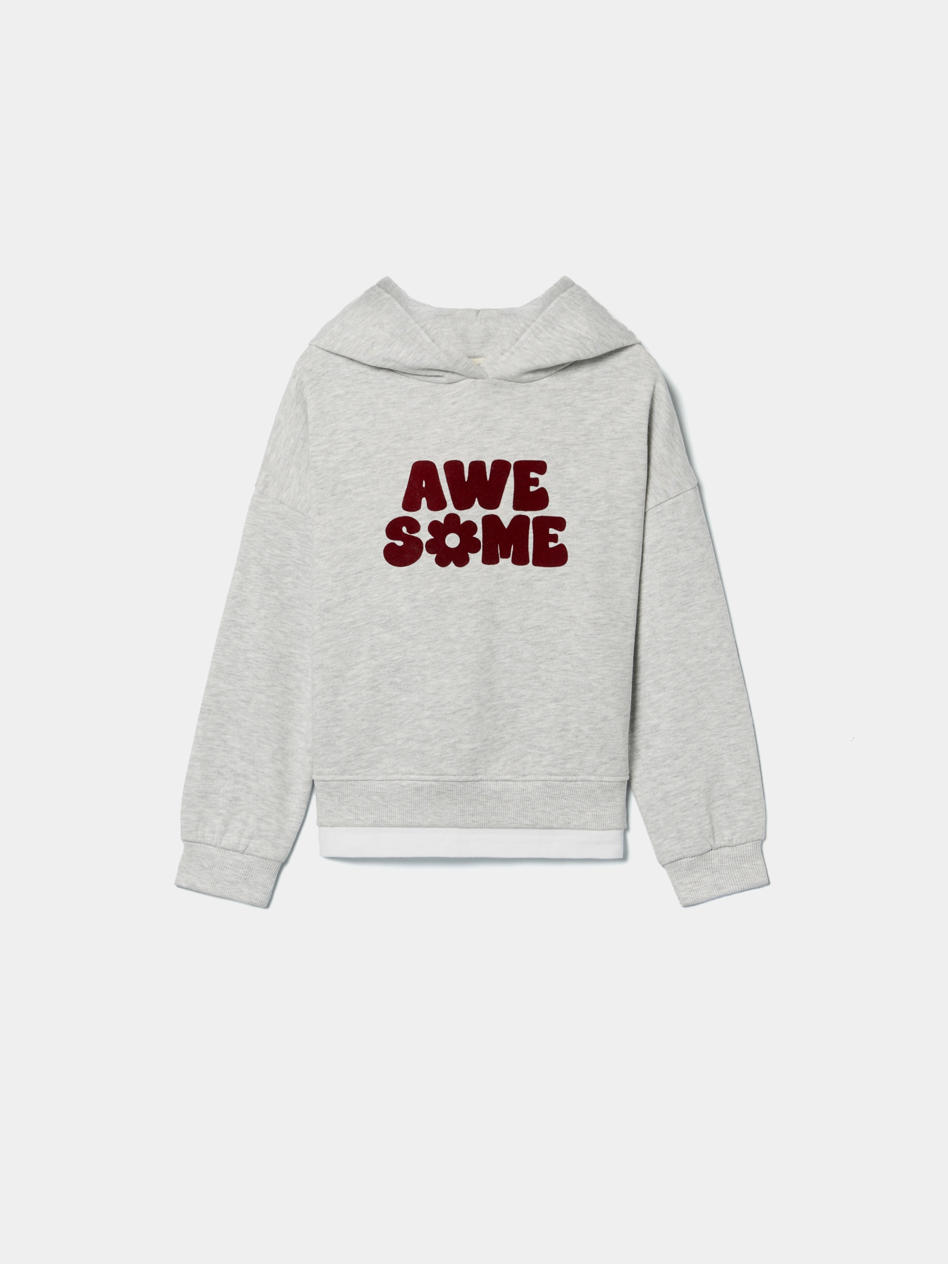 Sweatshirt com carapuço estampada