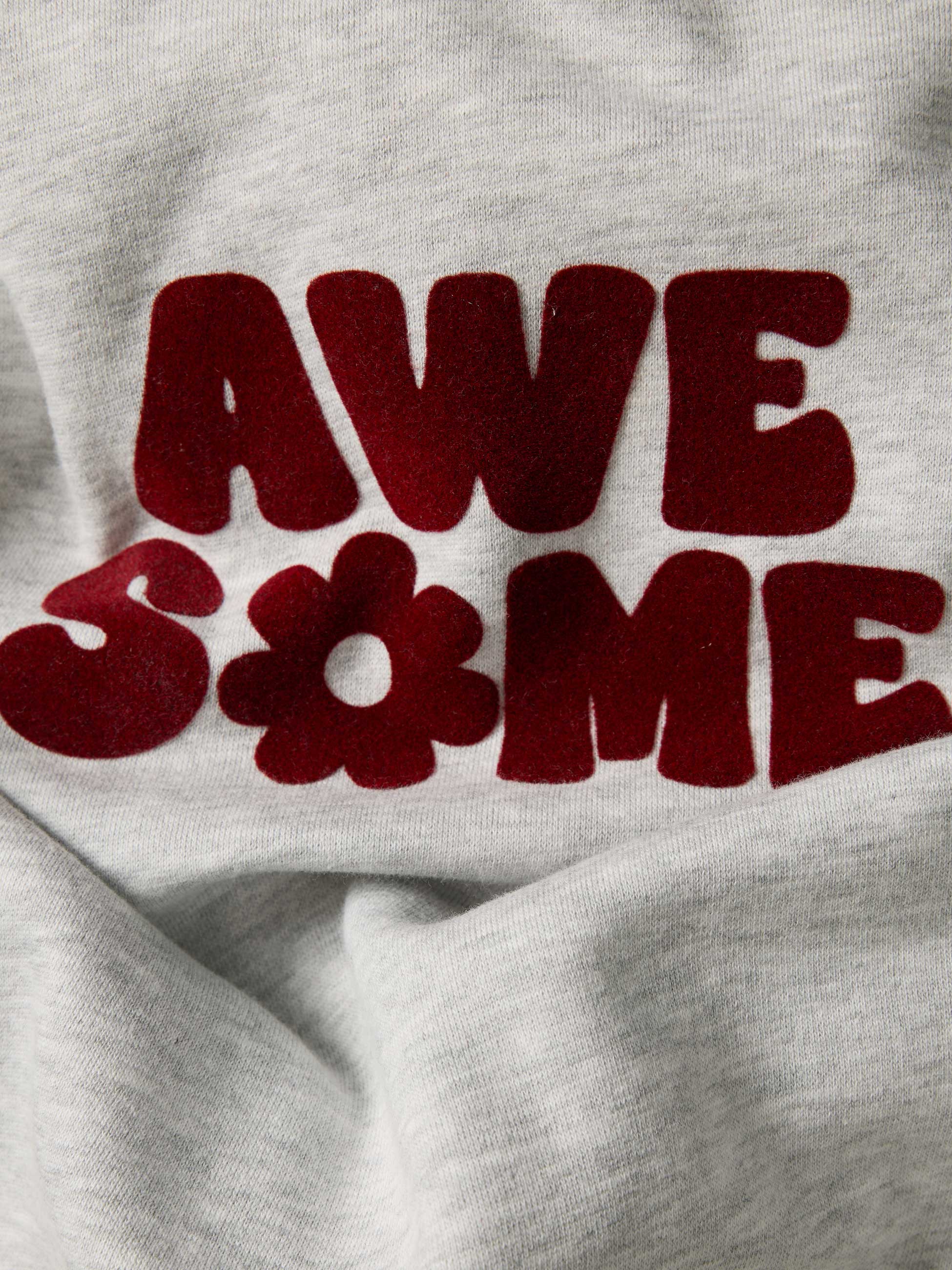 Sweatshirt com carapuço estampada
