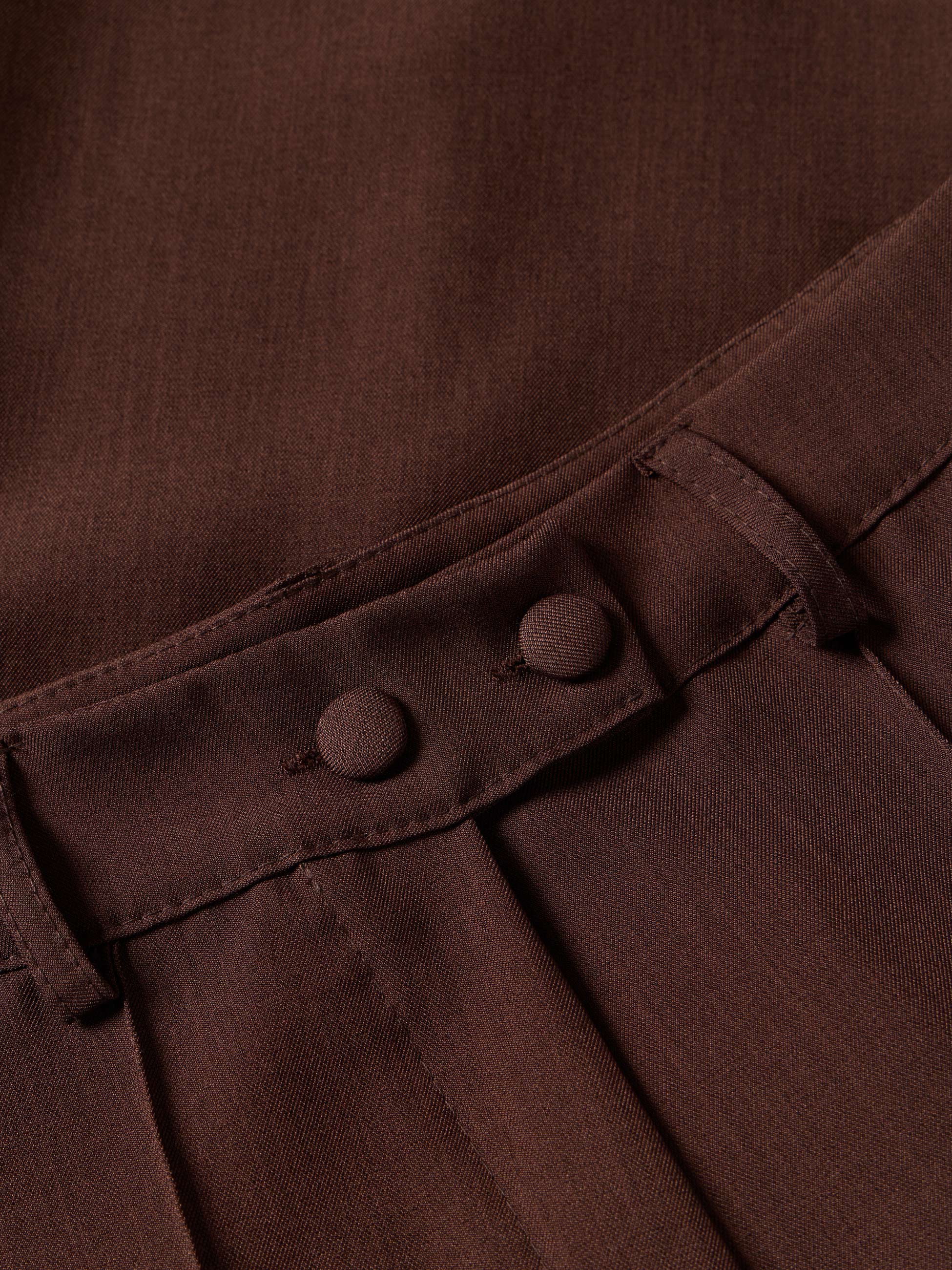 Calças de tecido com 2 botões