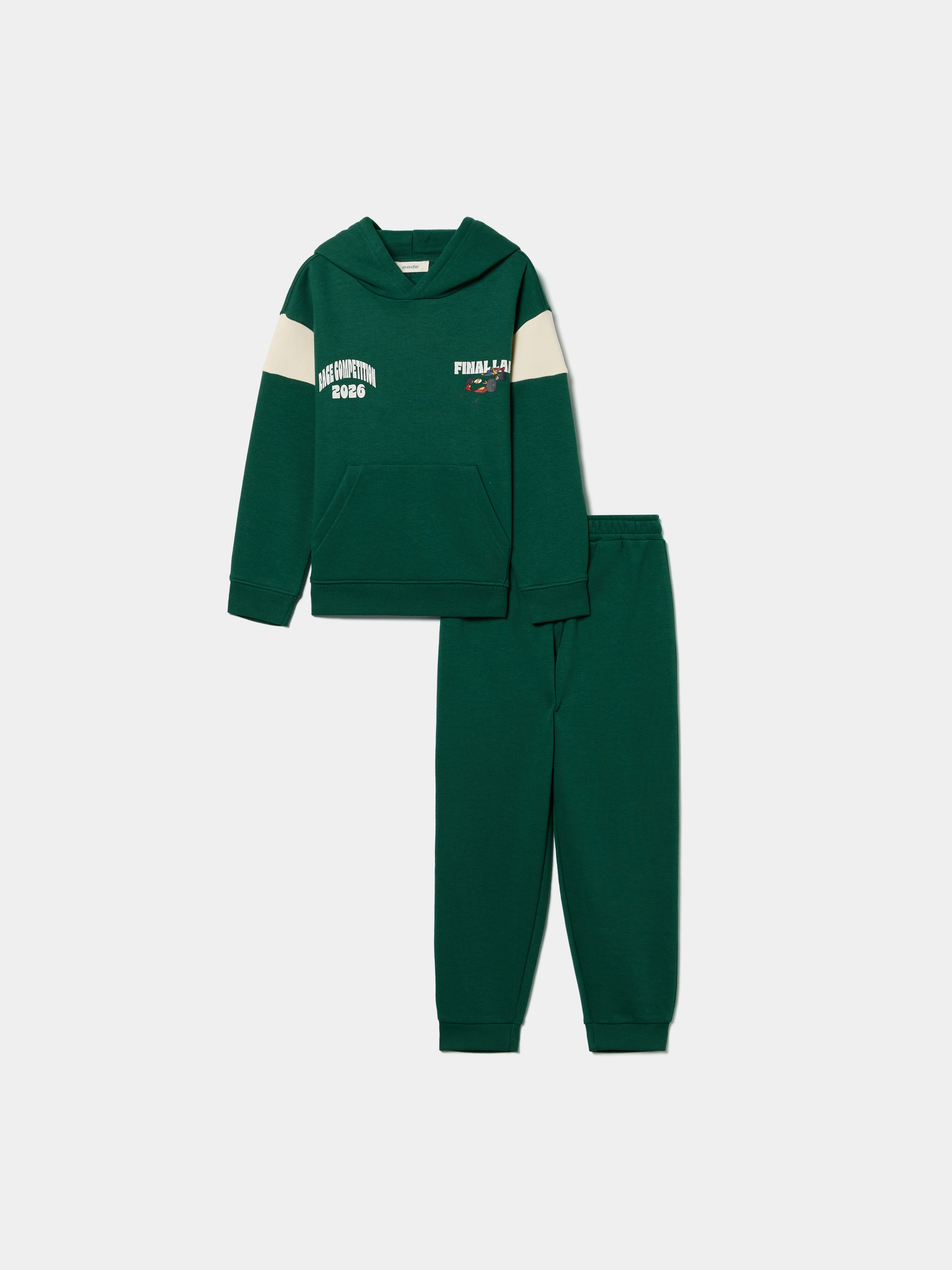 Conjunto de fato de treino com carapuço