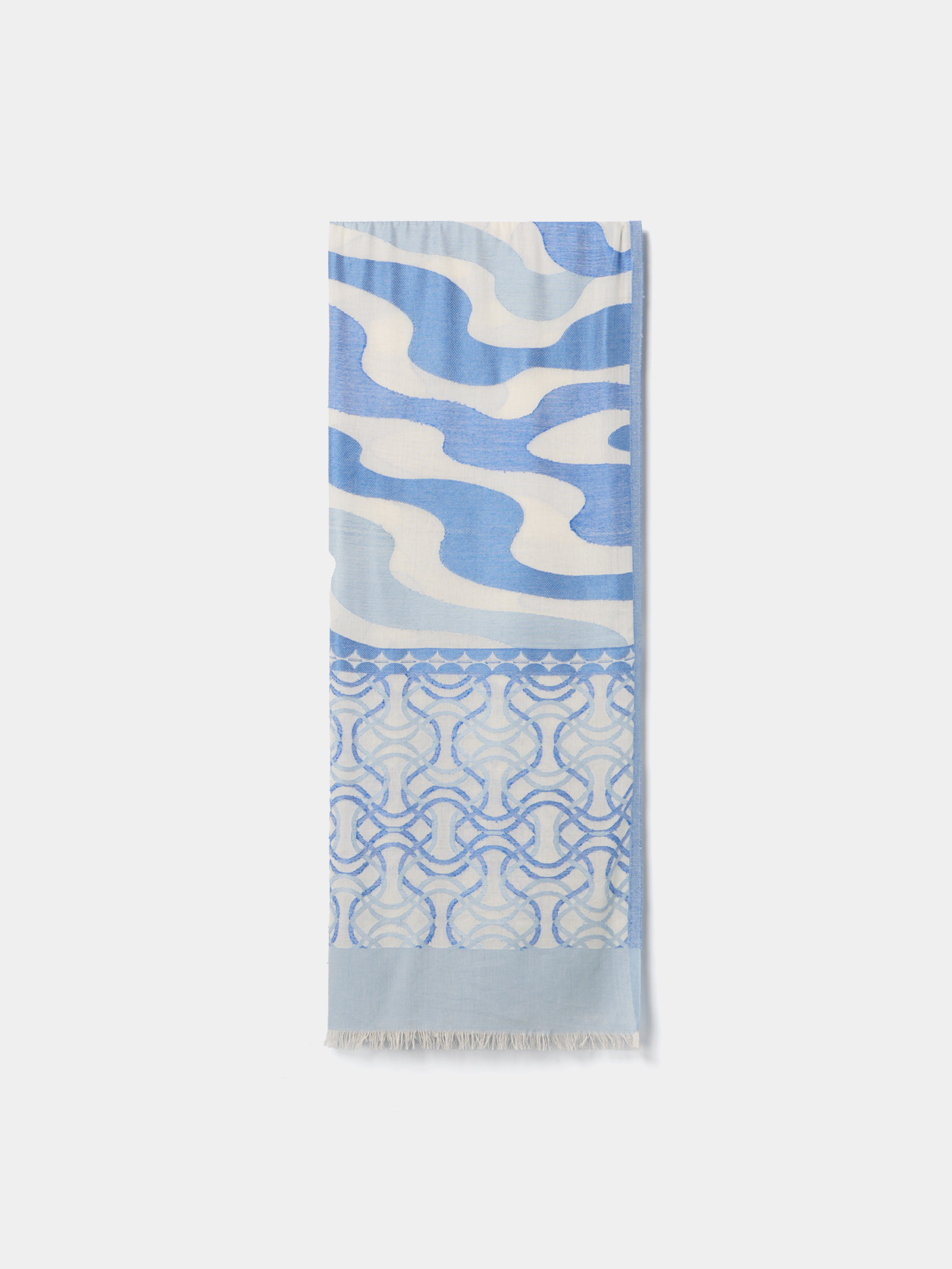 Lenço estampado em algodão