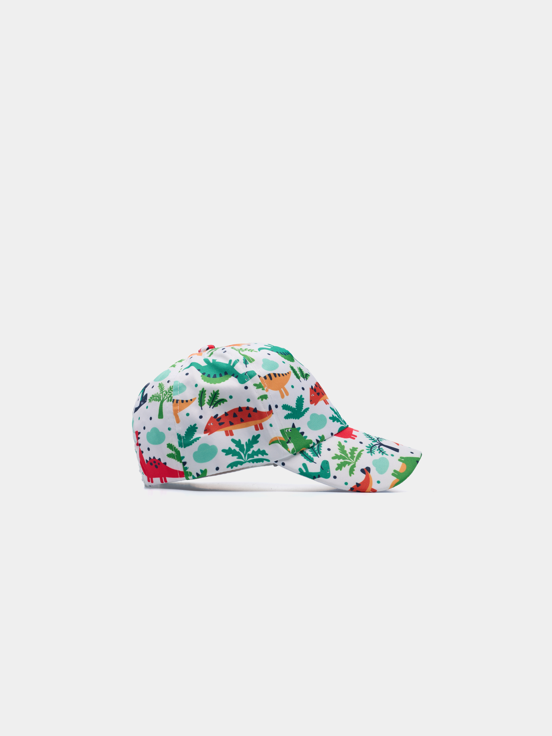 Boné com estampado de dinossauros