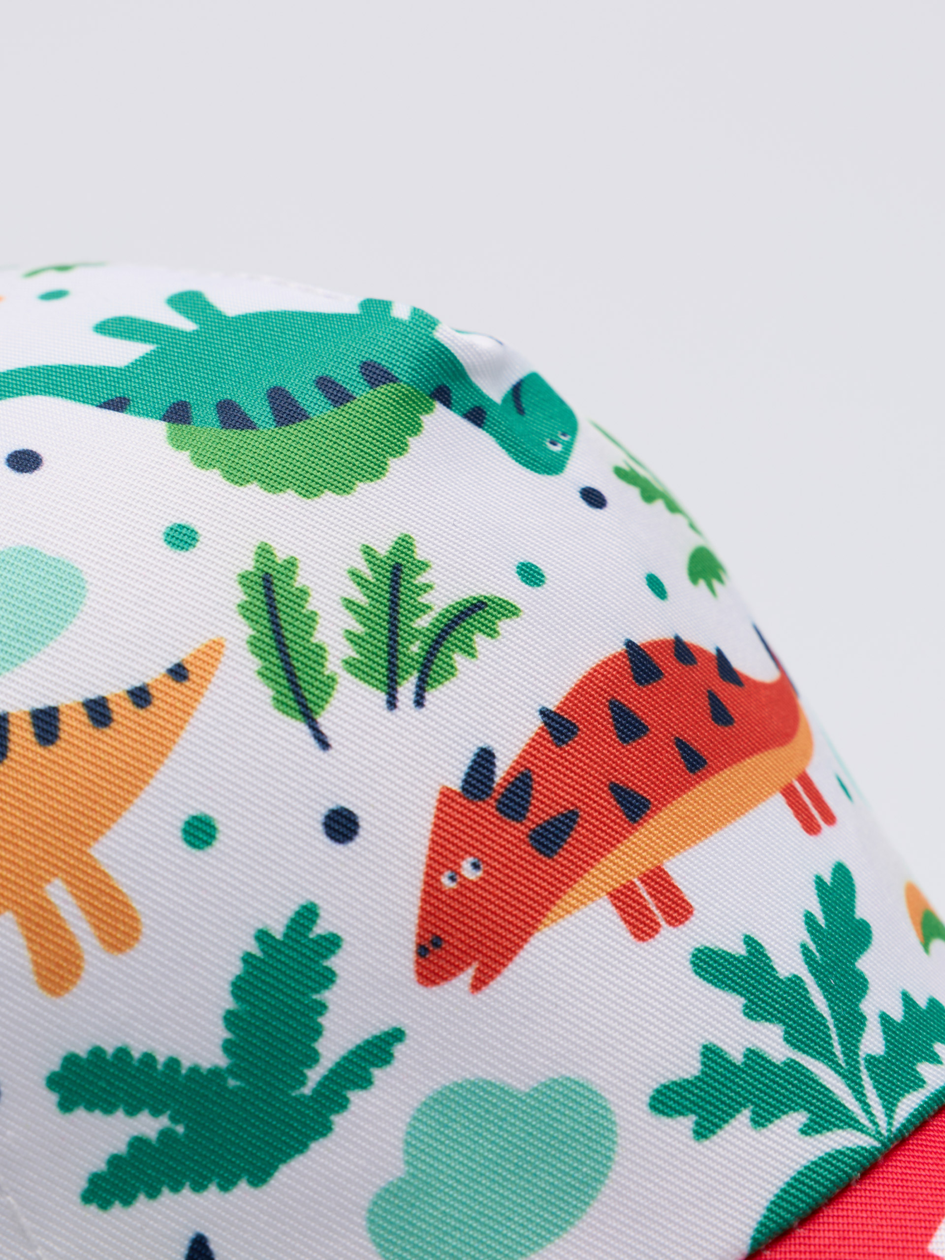 Boné com estampado de dinossauros
