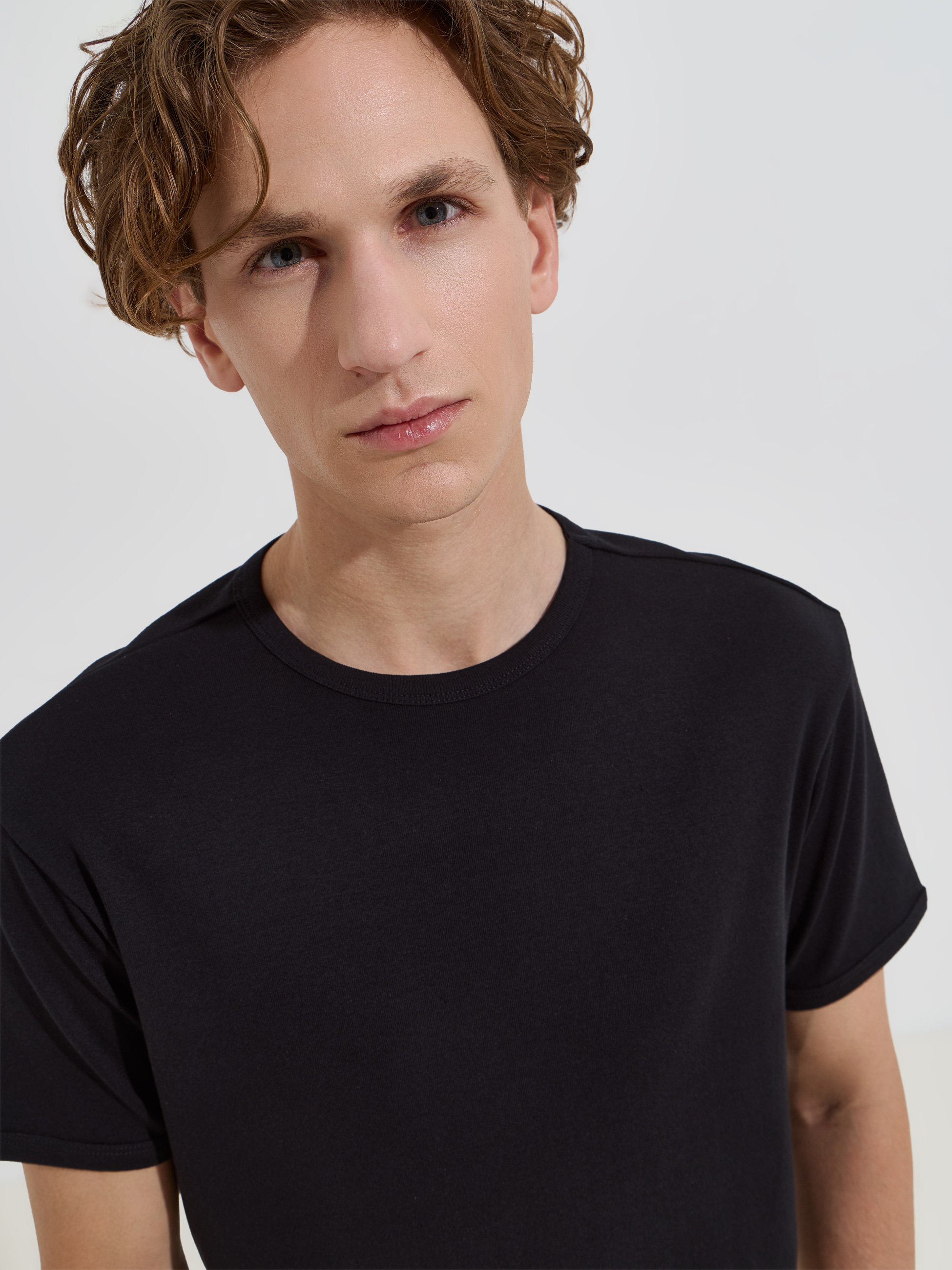 T-shirt básica em algodão