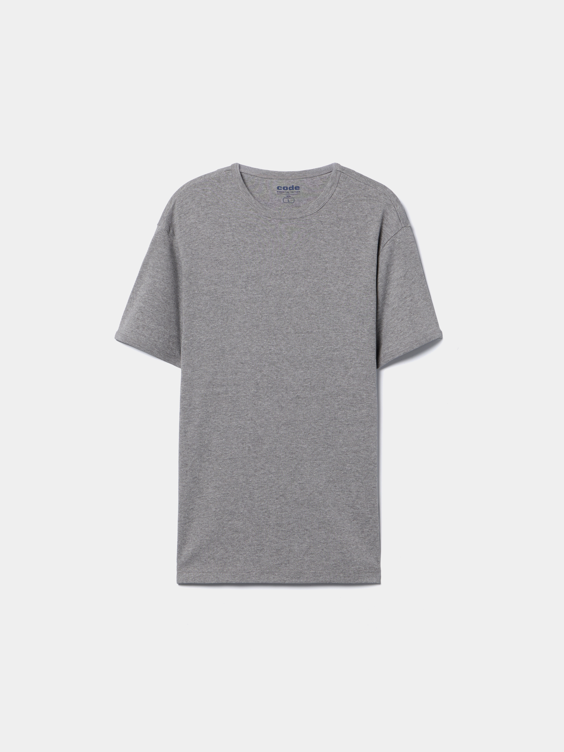 T-shirt básica em algodão