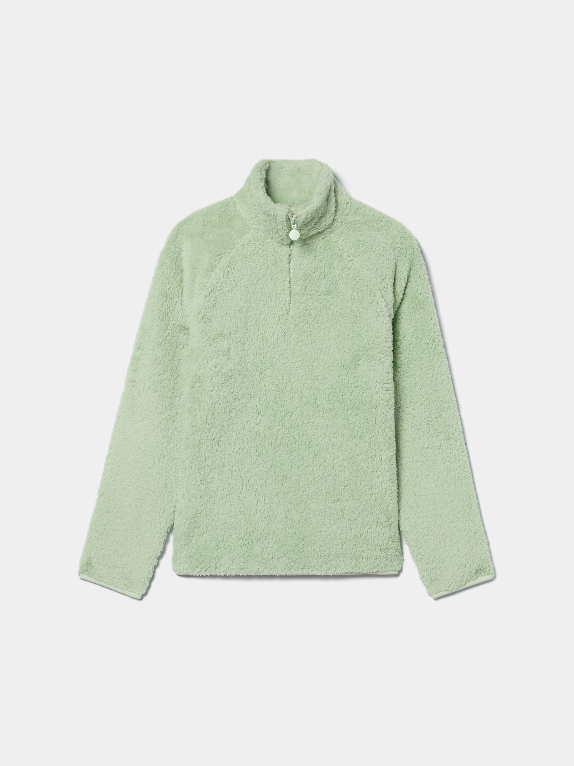 Camisola polar com fecho parcial