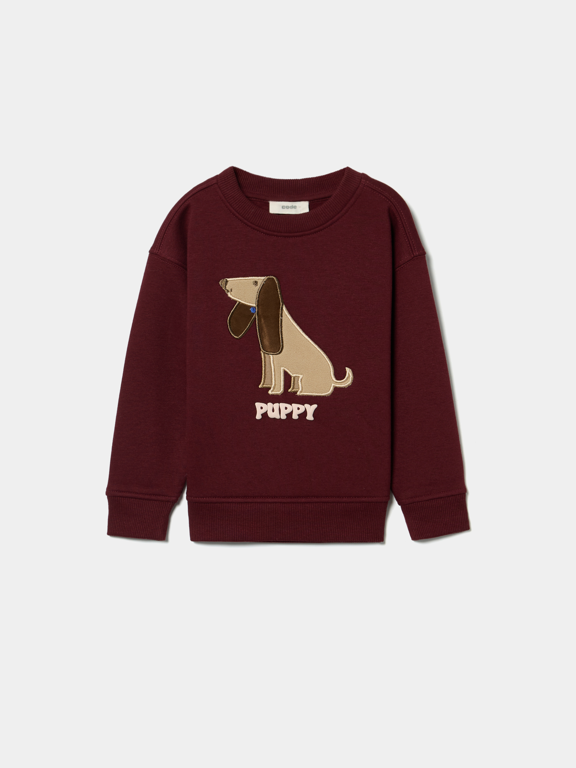 Sweatshirt com aplicação bordada