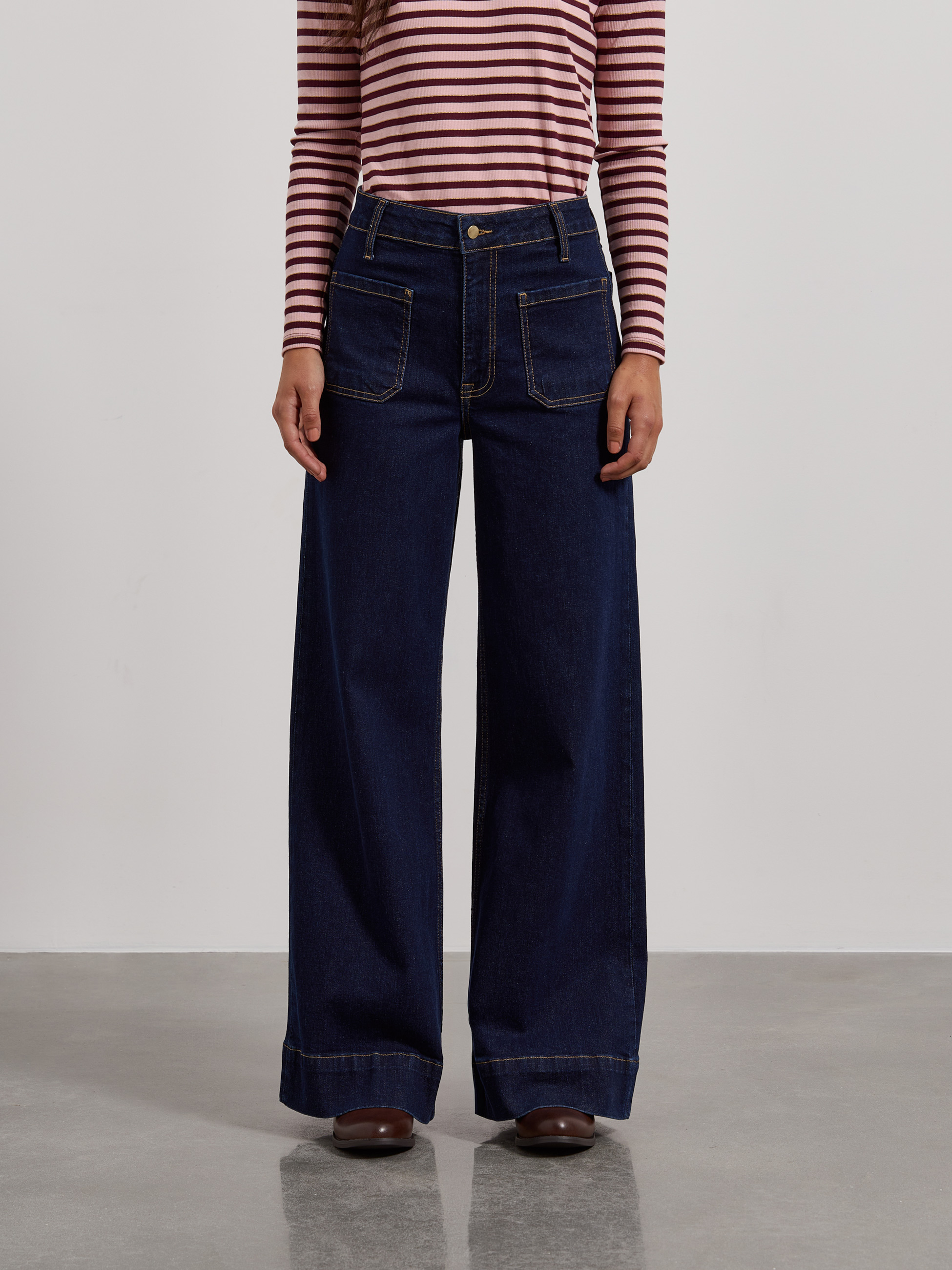 Marine sailor pocket jeans
