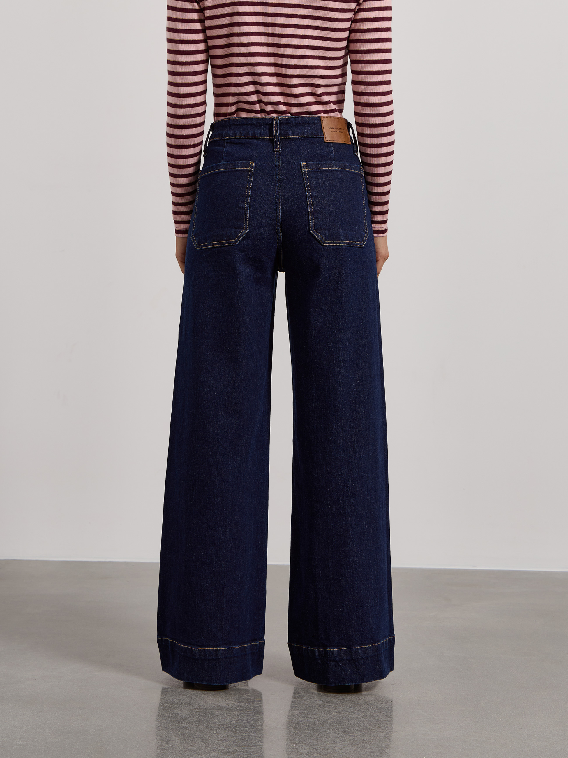 Marine sailor pocket jeans
