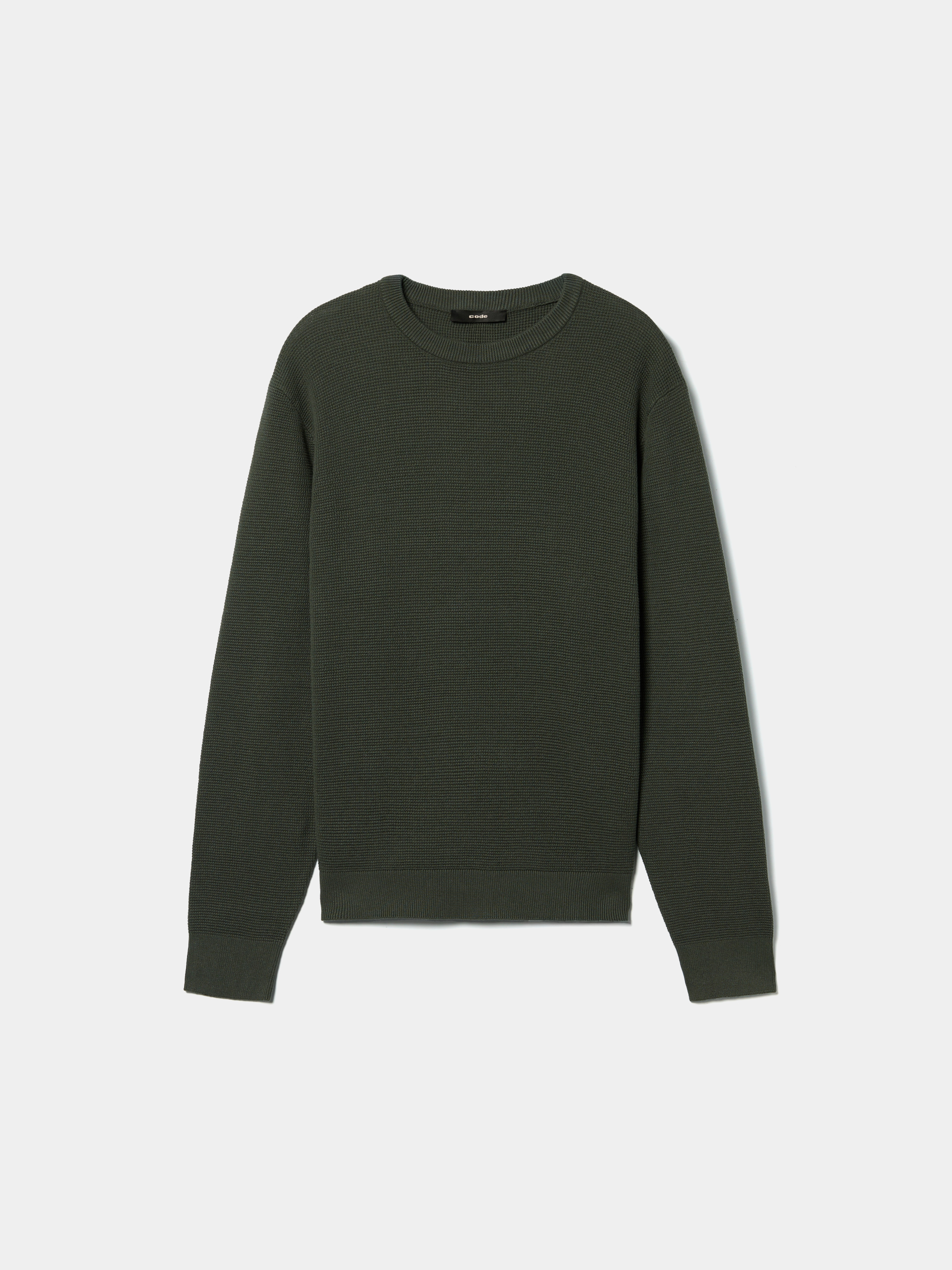Camisola de malha com decote redondo
