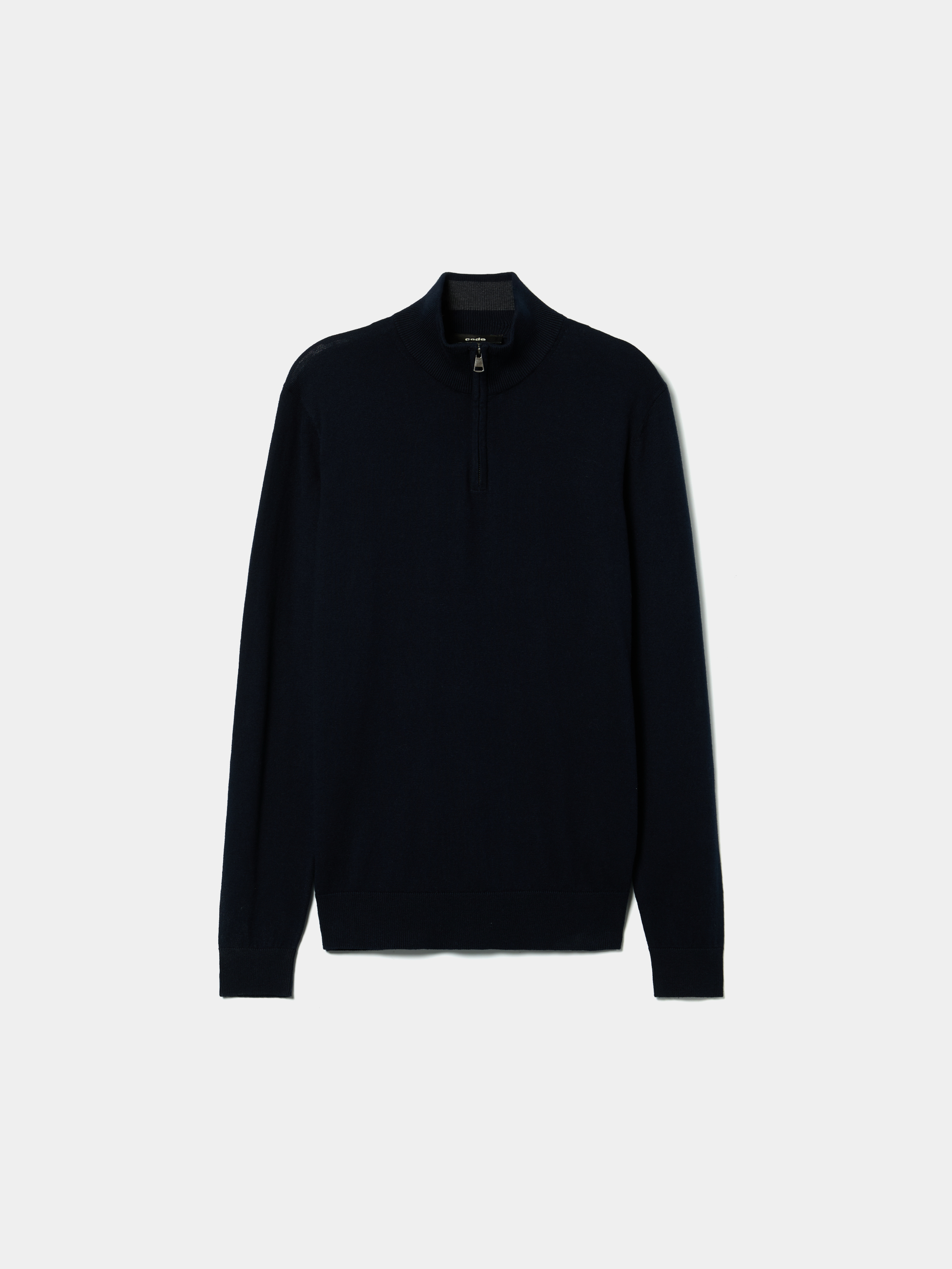 Camisola de malha com fecho
