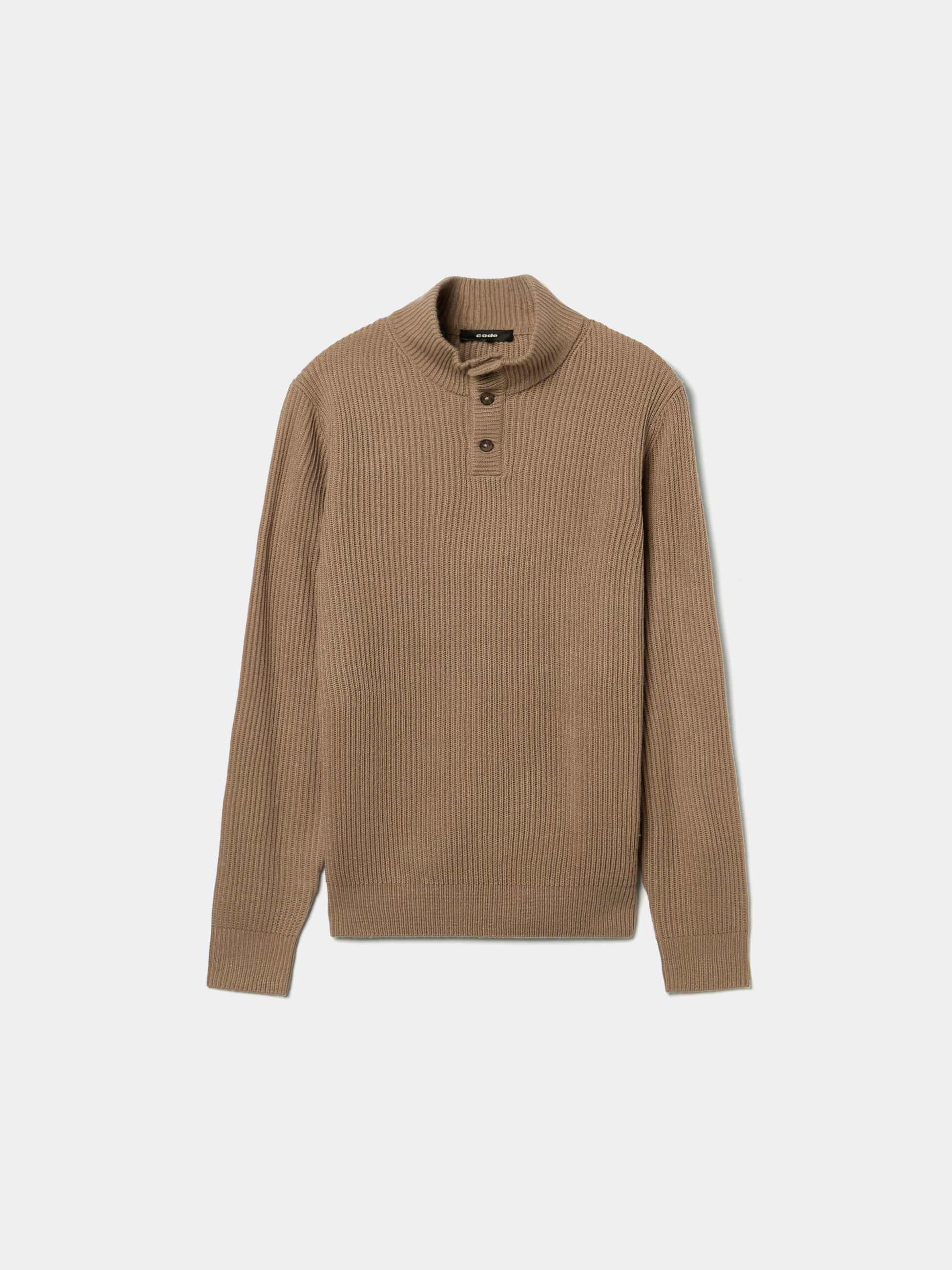 Camisola com botões na gola