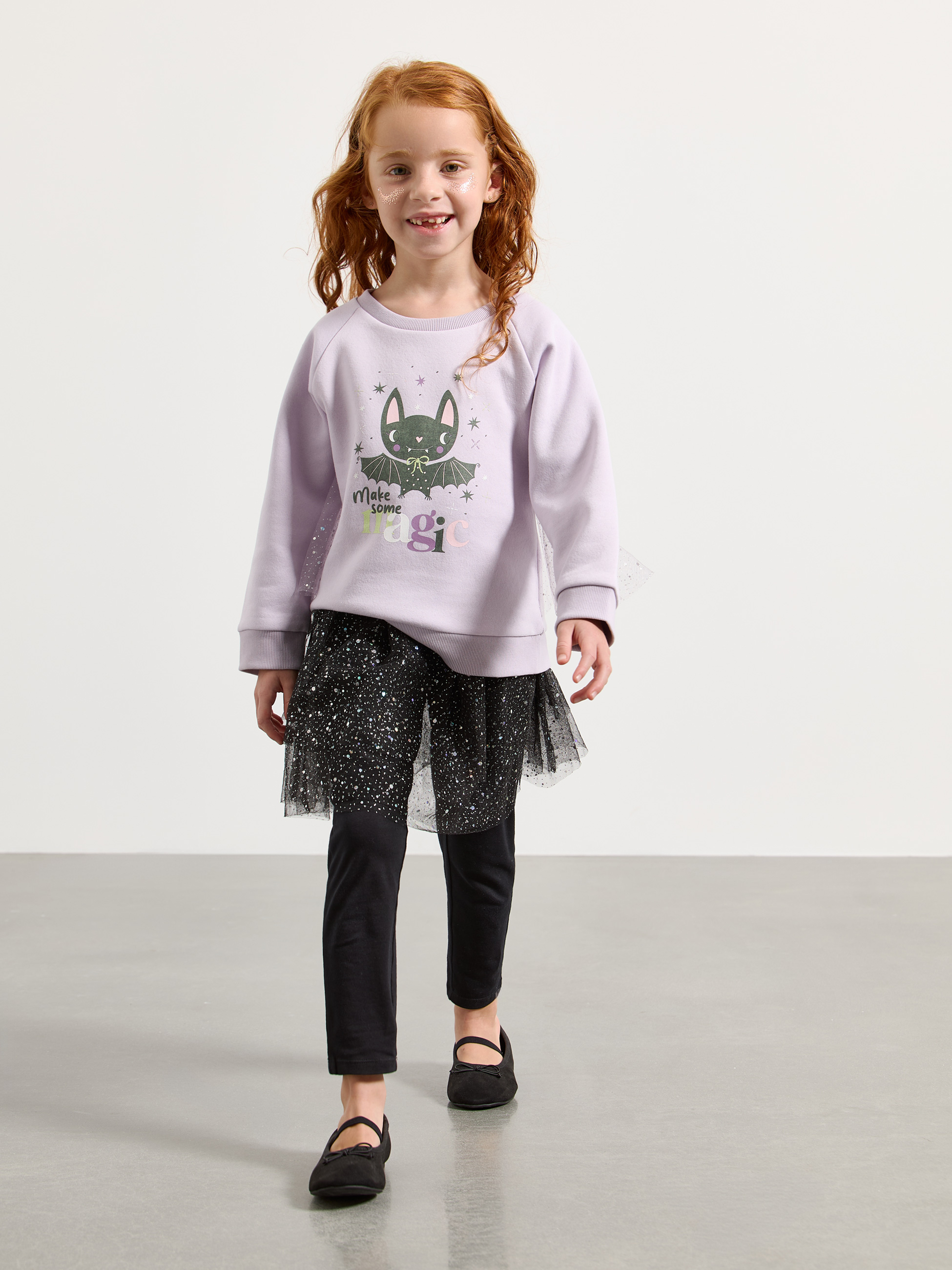 Saia de tule com leggings