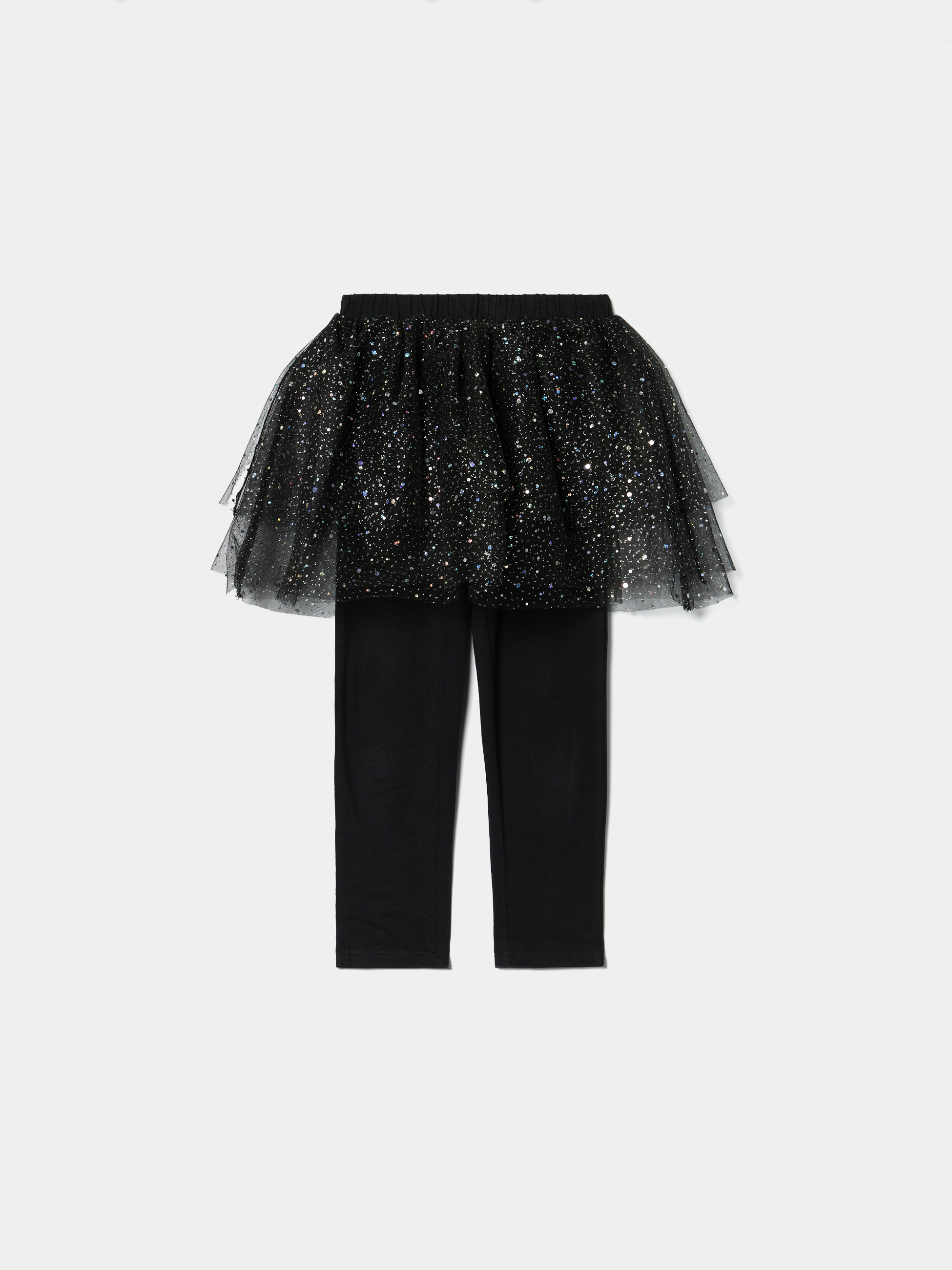 Saia de tule com leggings