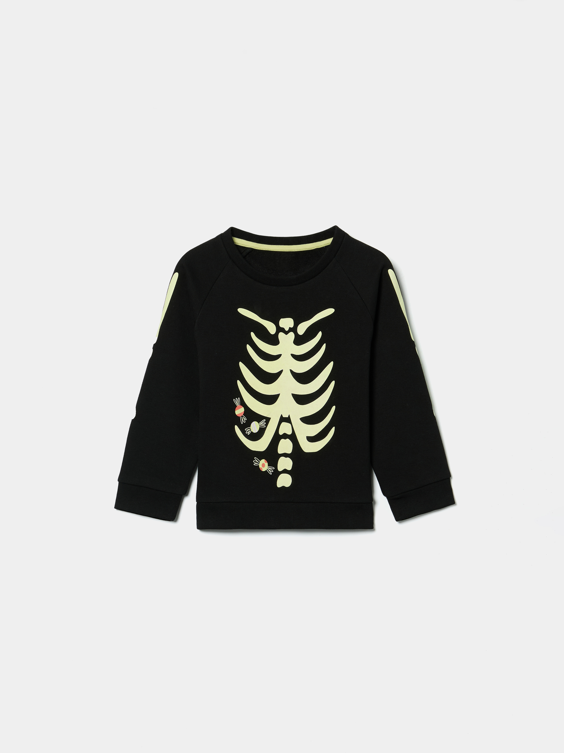 Sweatshirt Esqueleto Brilha No Escuro