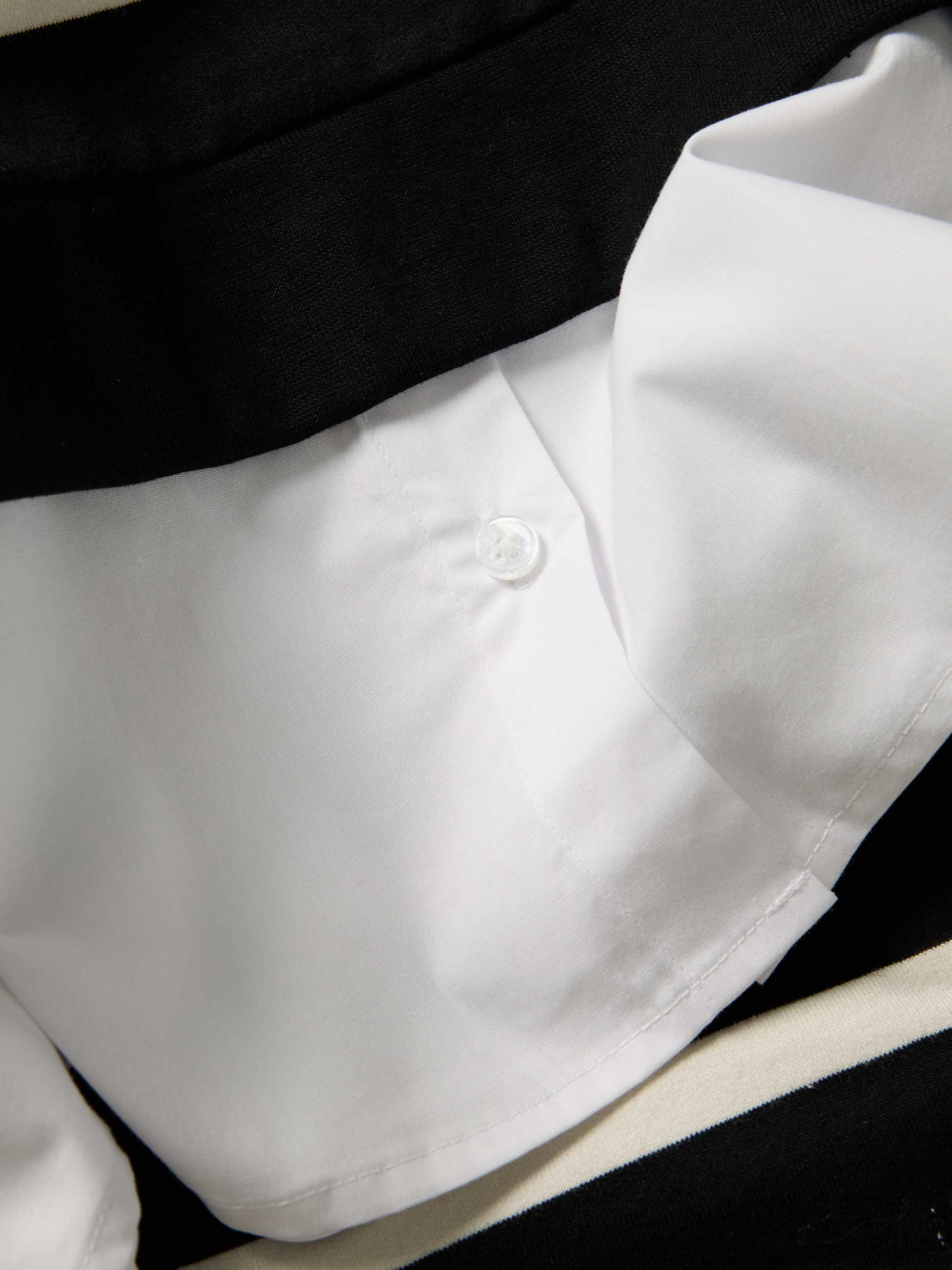 Sweatshirt efeito camisa