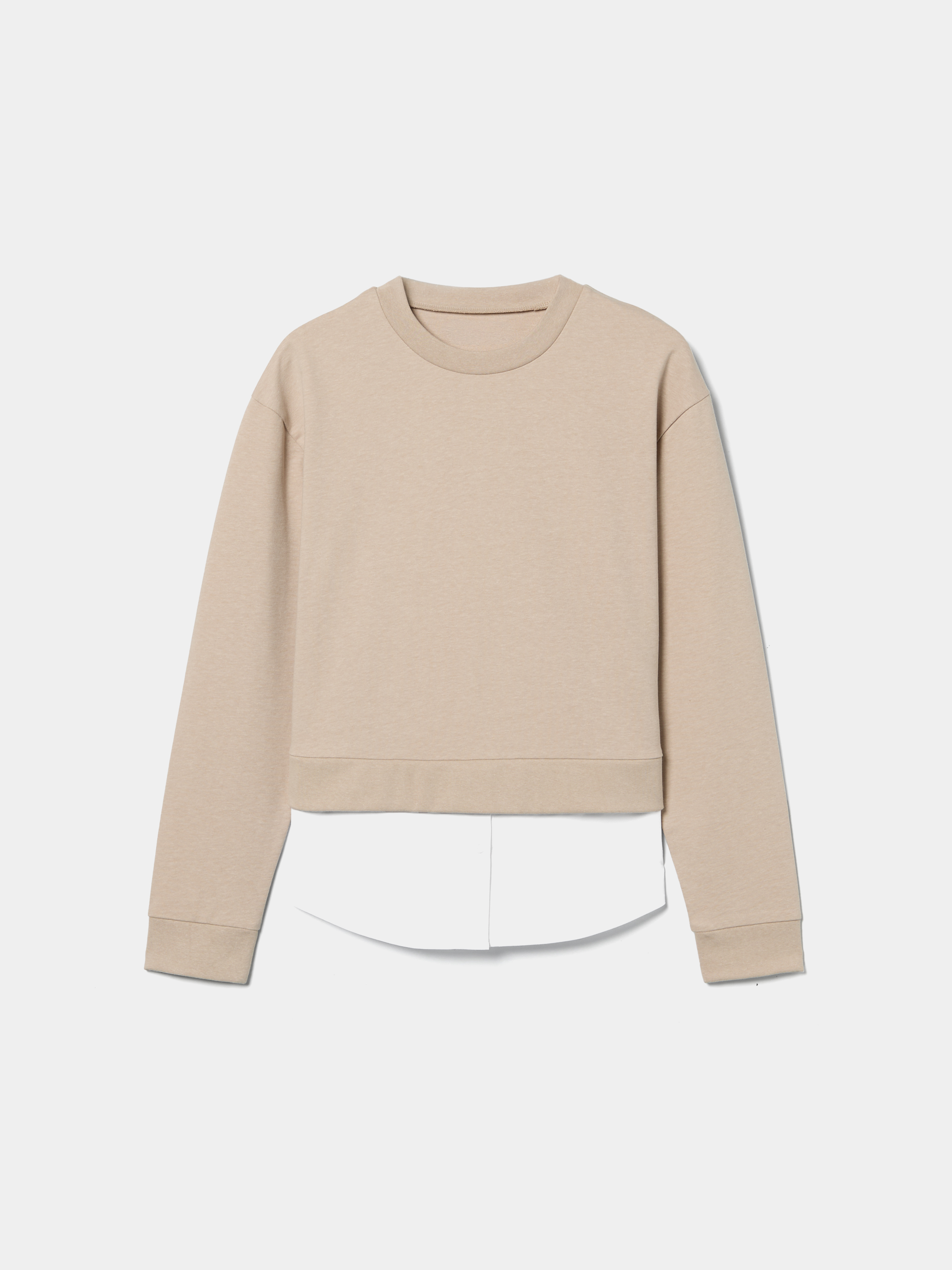 Sweatshirt efeito camisa