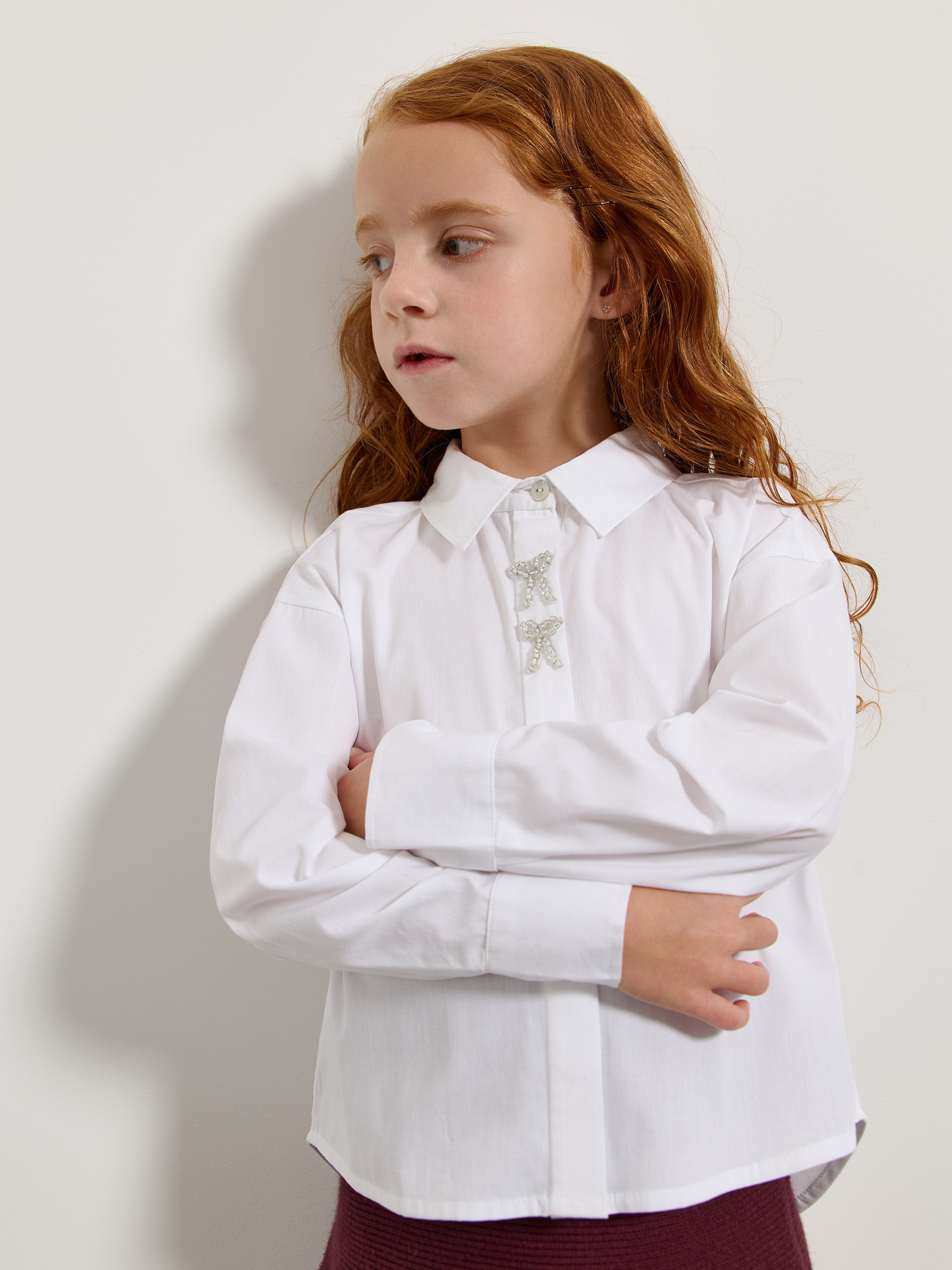 Camisa com laços brilhantes