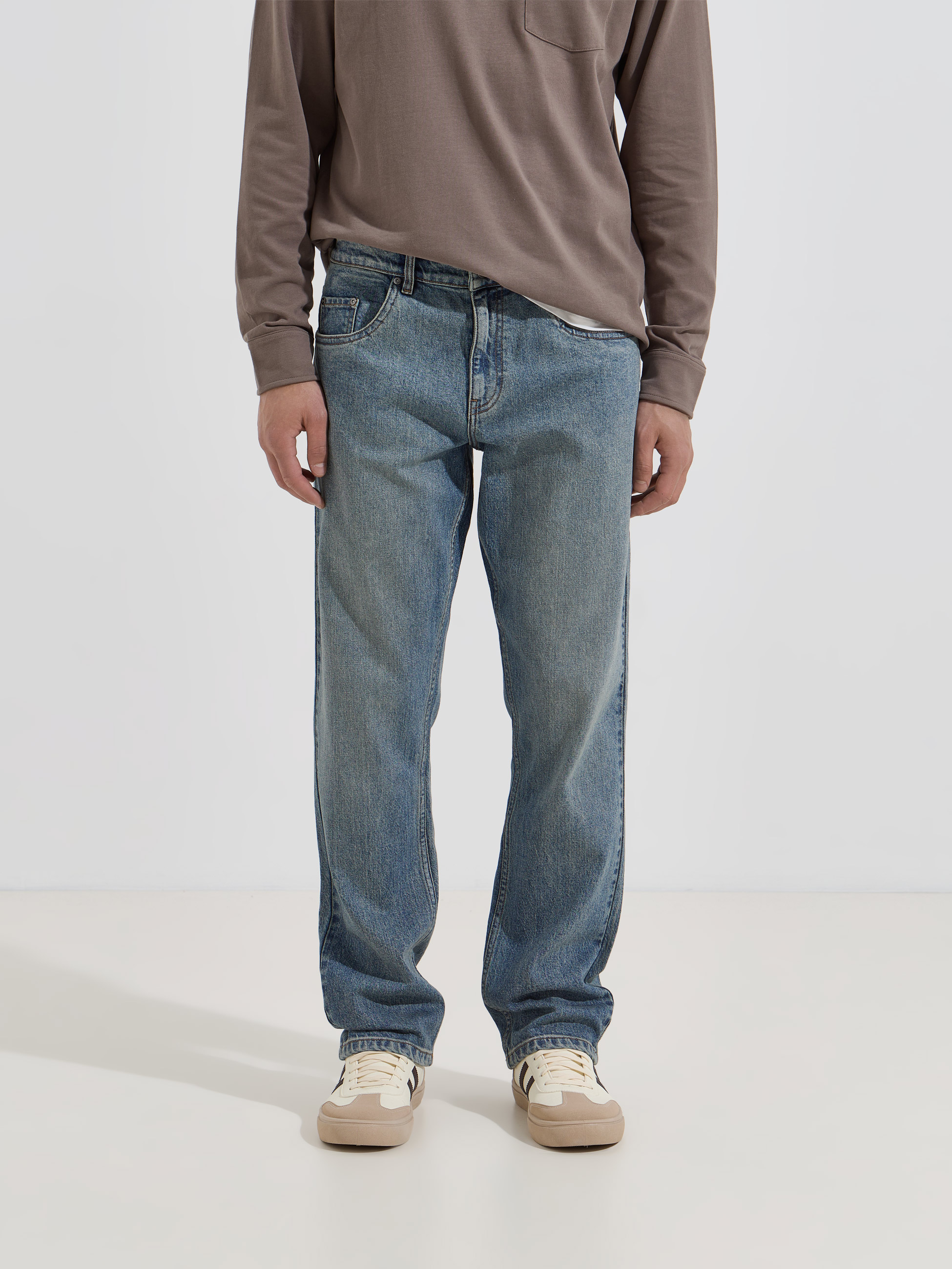 Straight leg jeans