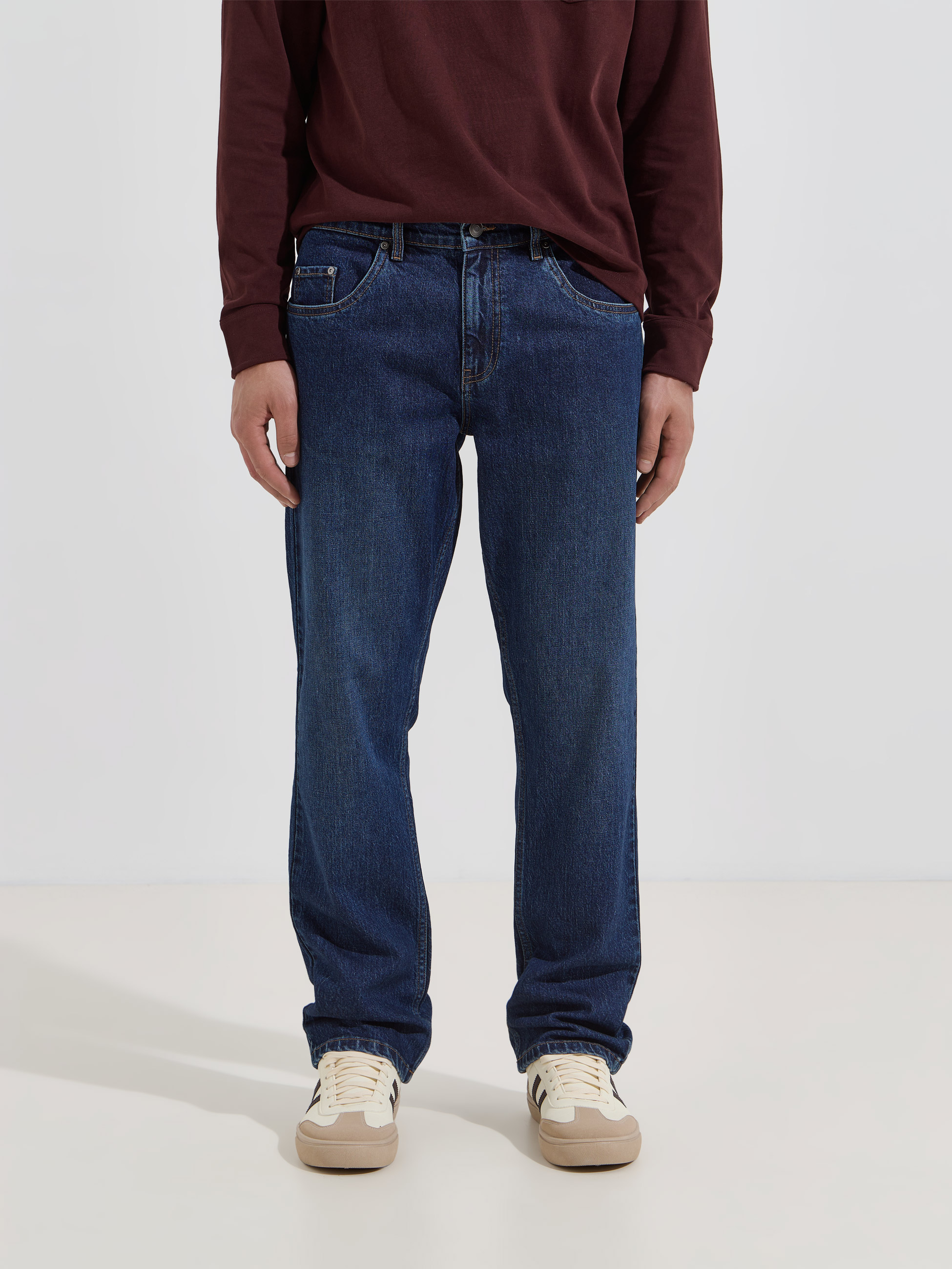 Straight leg jeans
