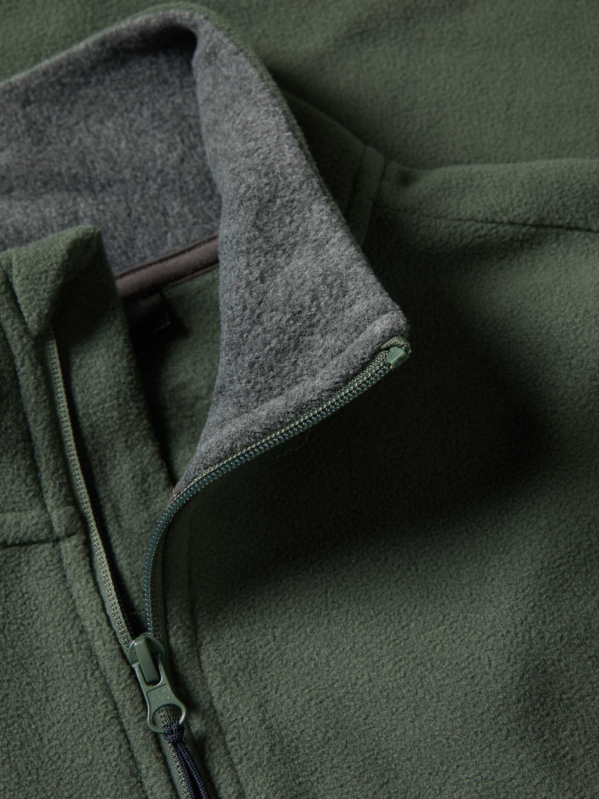 Camisola polar com fecho