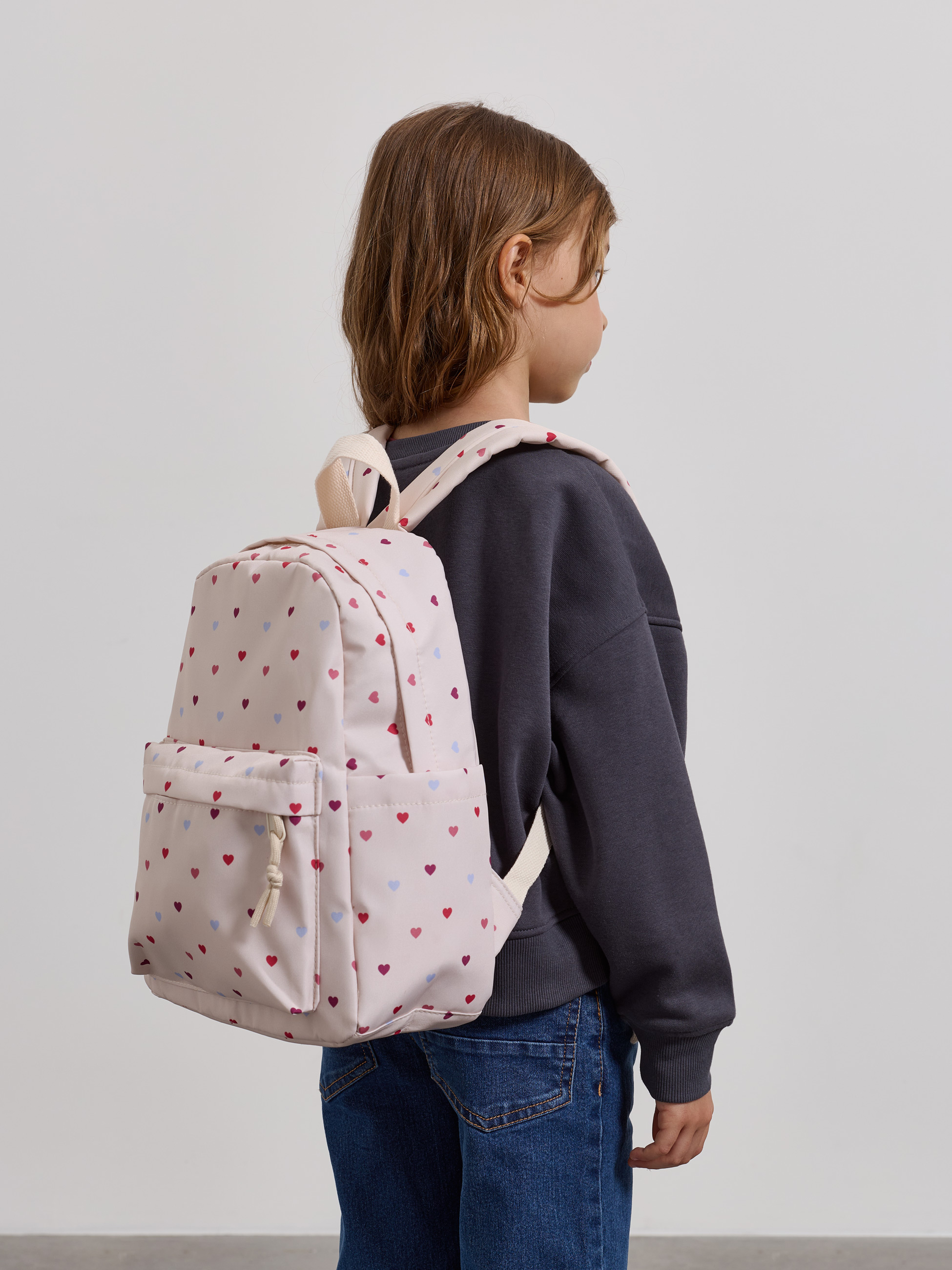 Mochila com corações