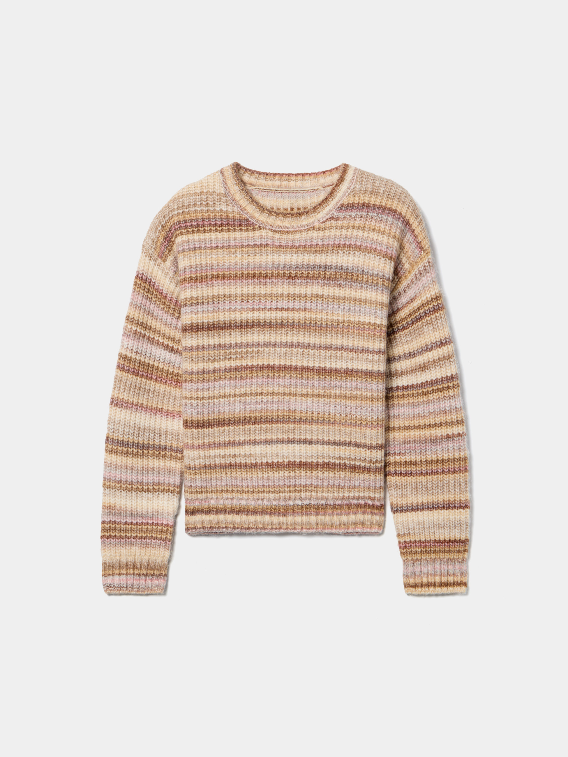 Camisola de malha às riscas