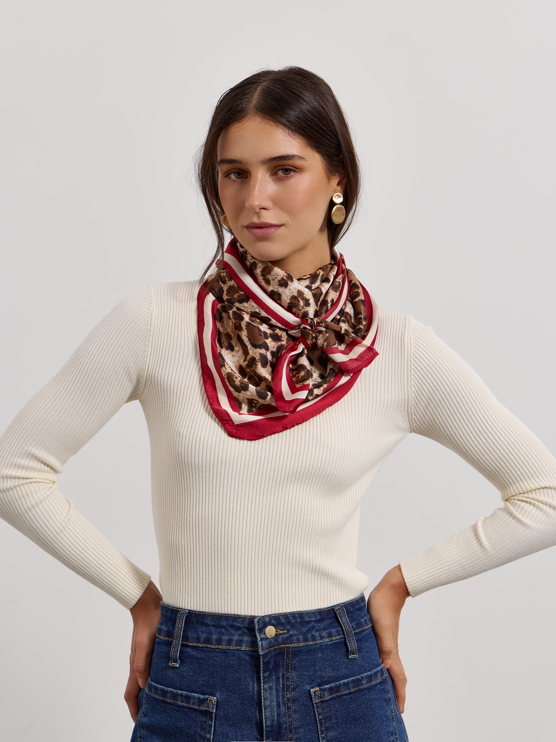 Lenço animal print