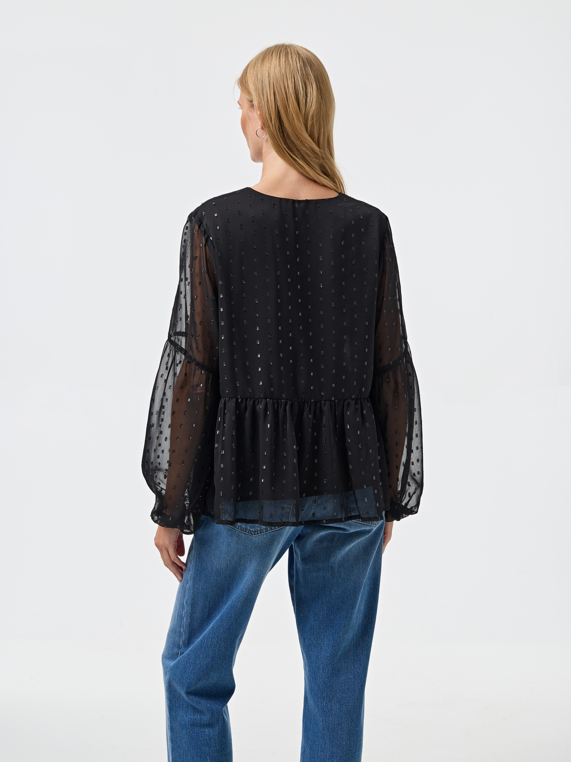 Blusa com transparência