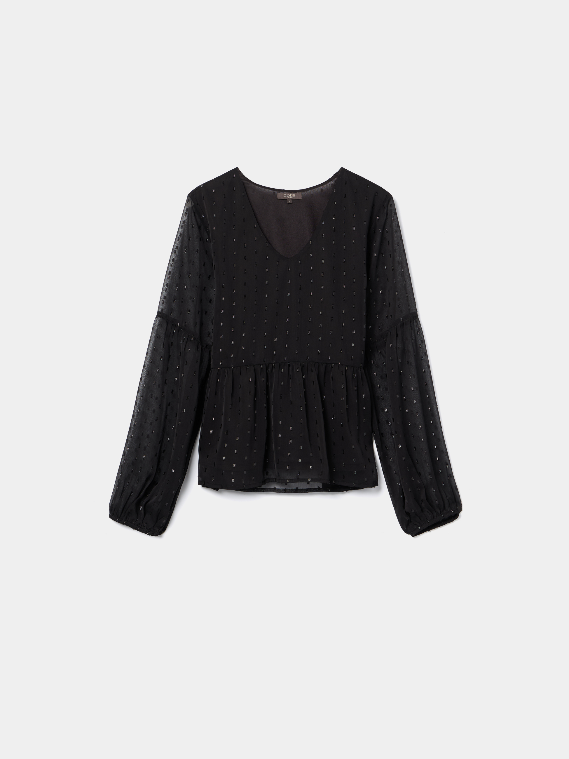 Blusa com transparência