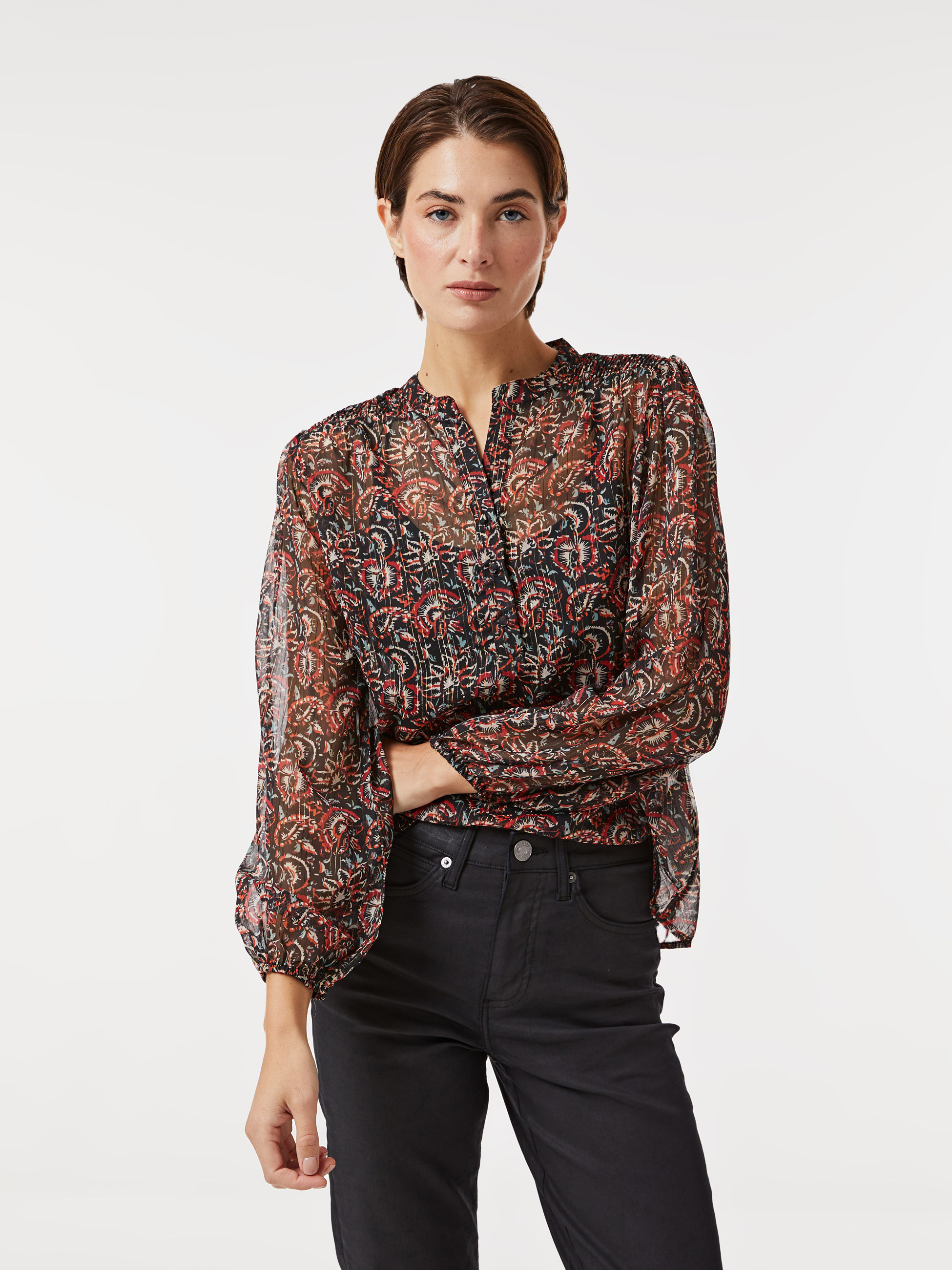 Blusa com transparência