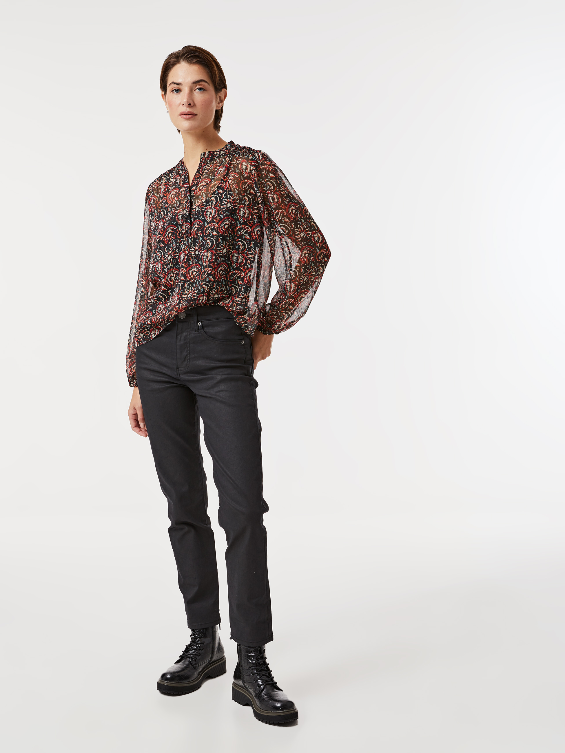 Blusa com transparência