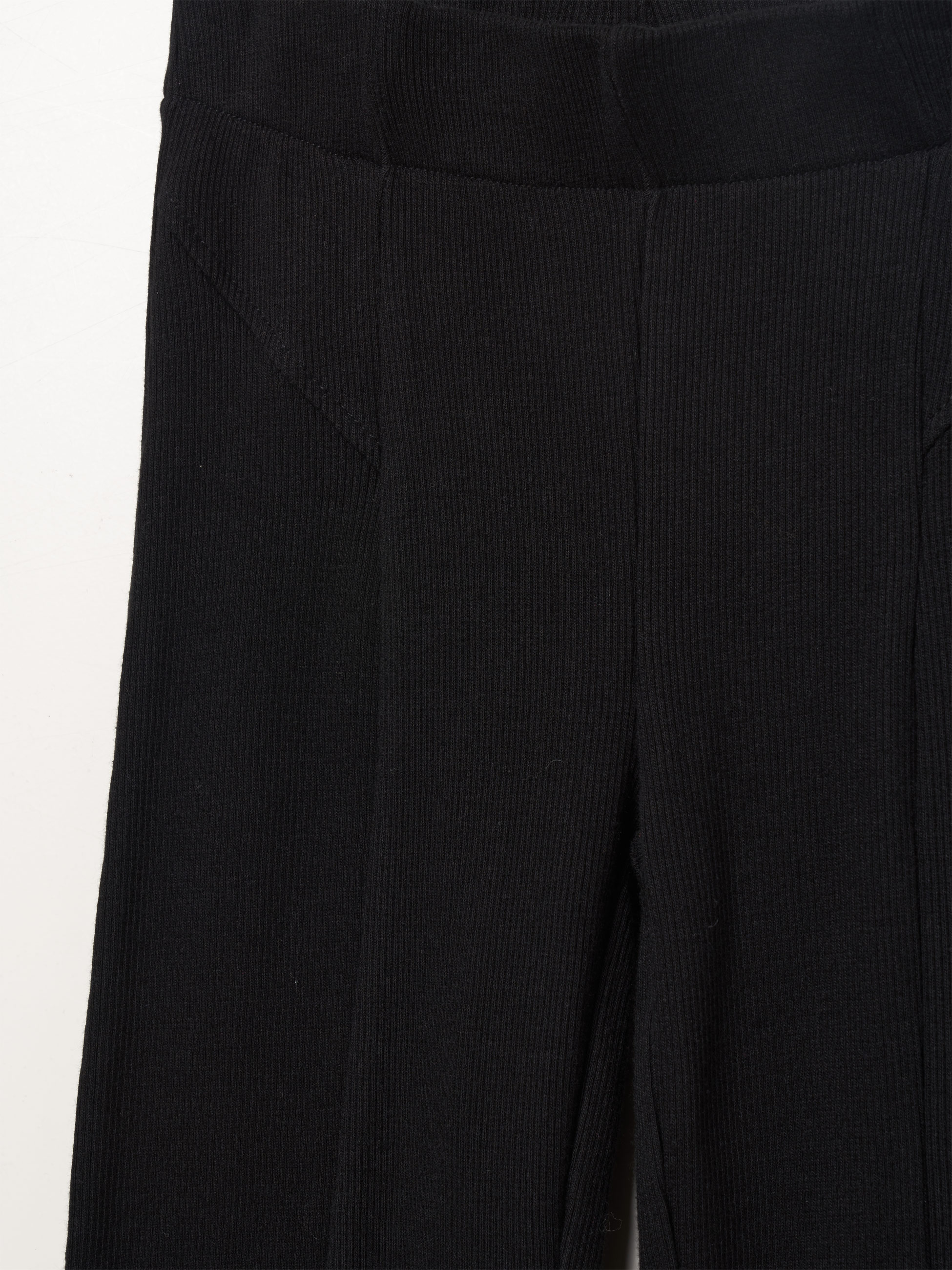 Calças malha canelada