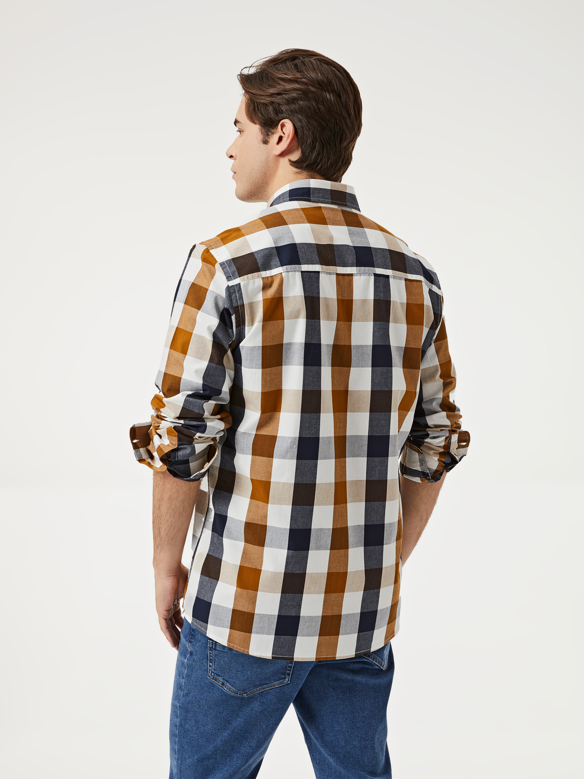 Camisa xadrez 100% algodão